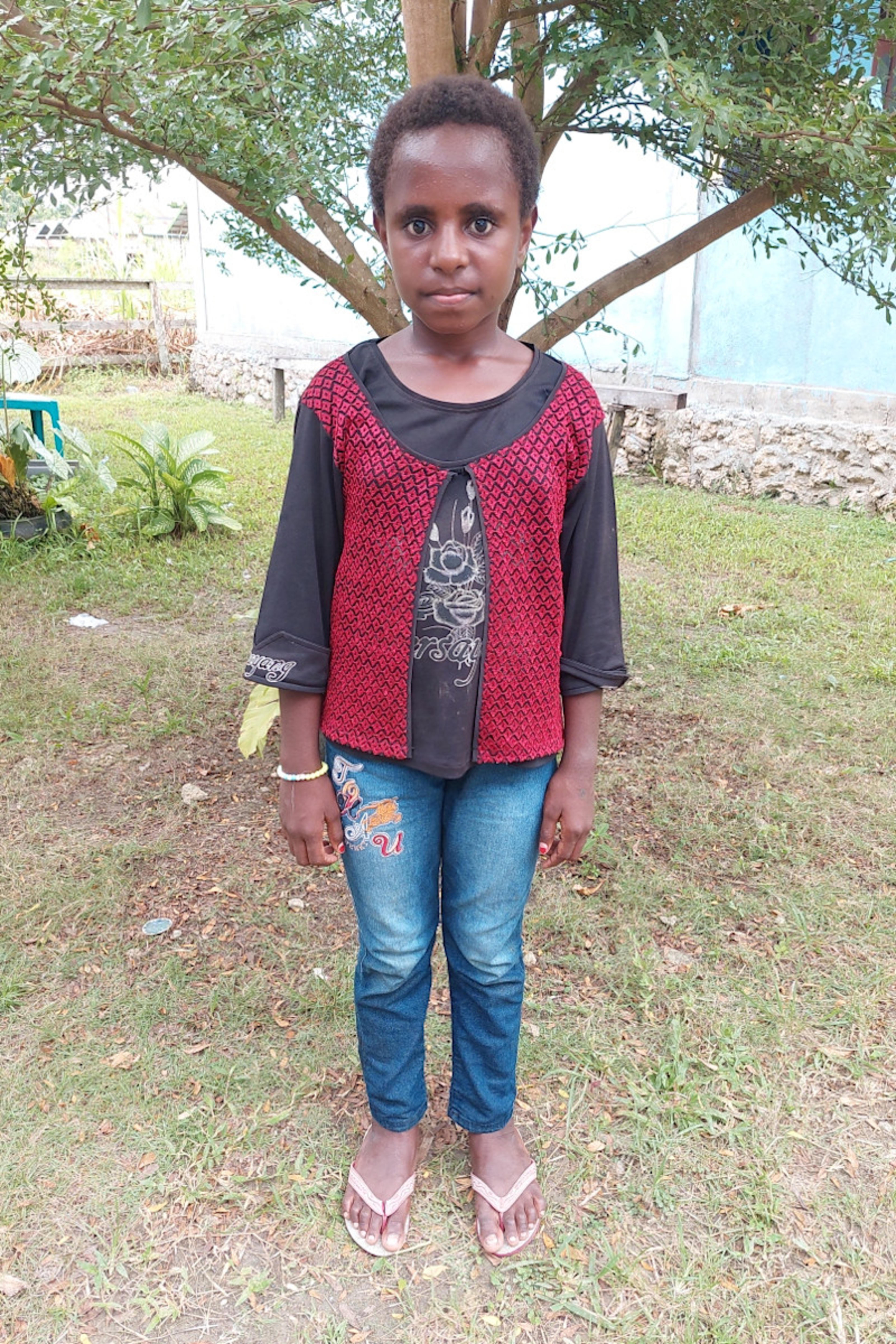 An unsponsored girl named Linda from Indonesia who has waited 576 days for a sponsor.
