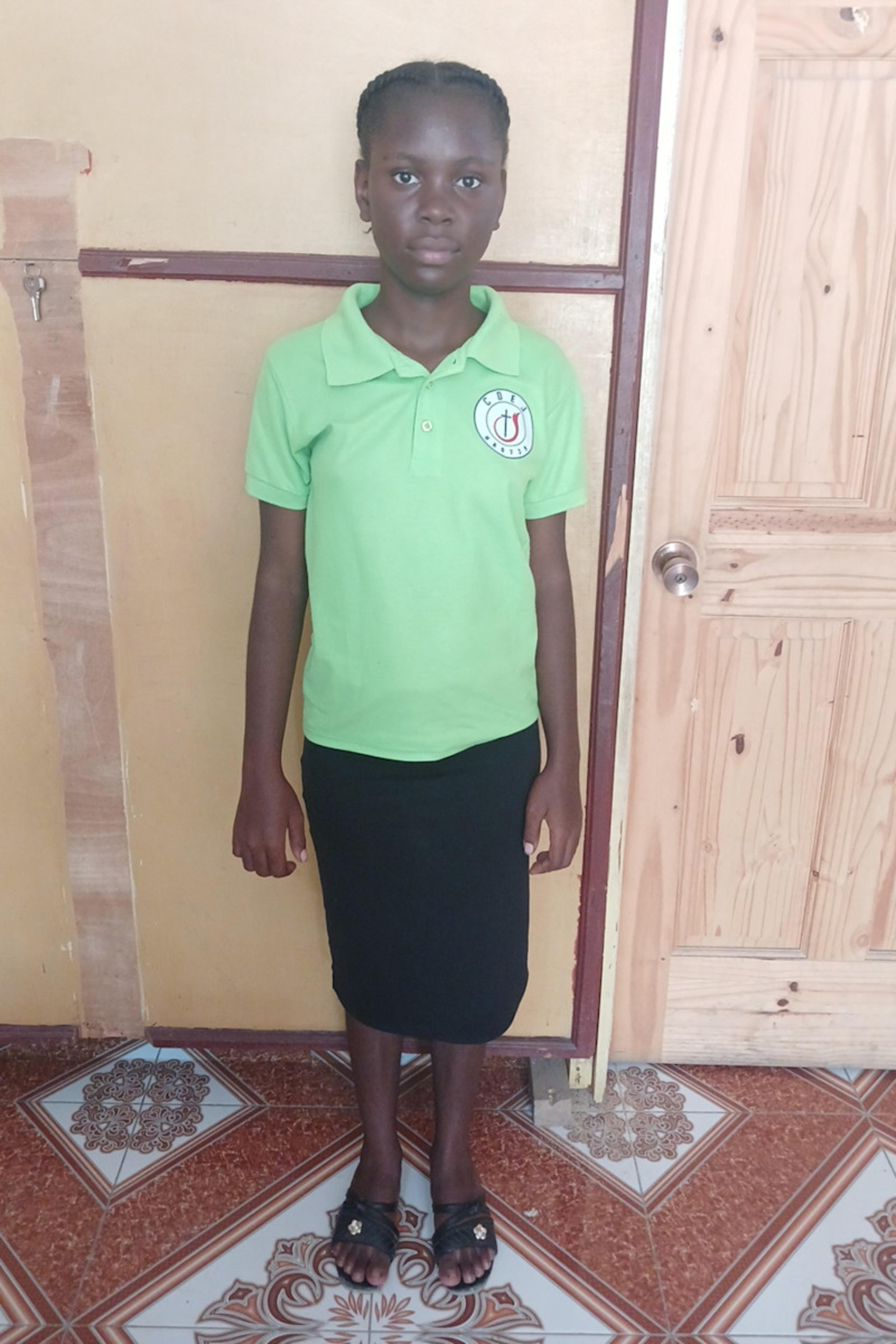 An unsponsored girl named Lidjie from Haiti who is vulnerable to exploitation and has waited 225 days for a sponsor.