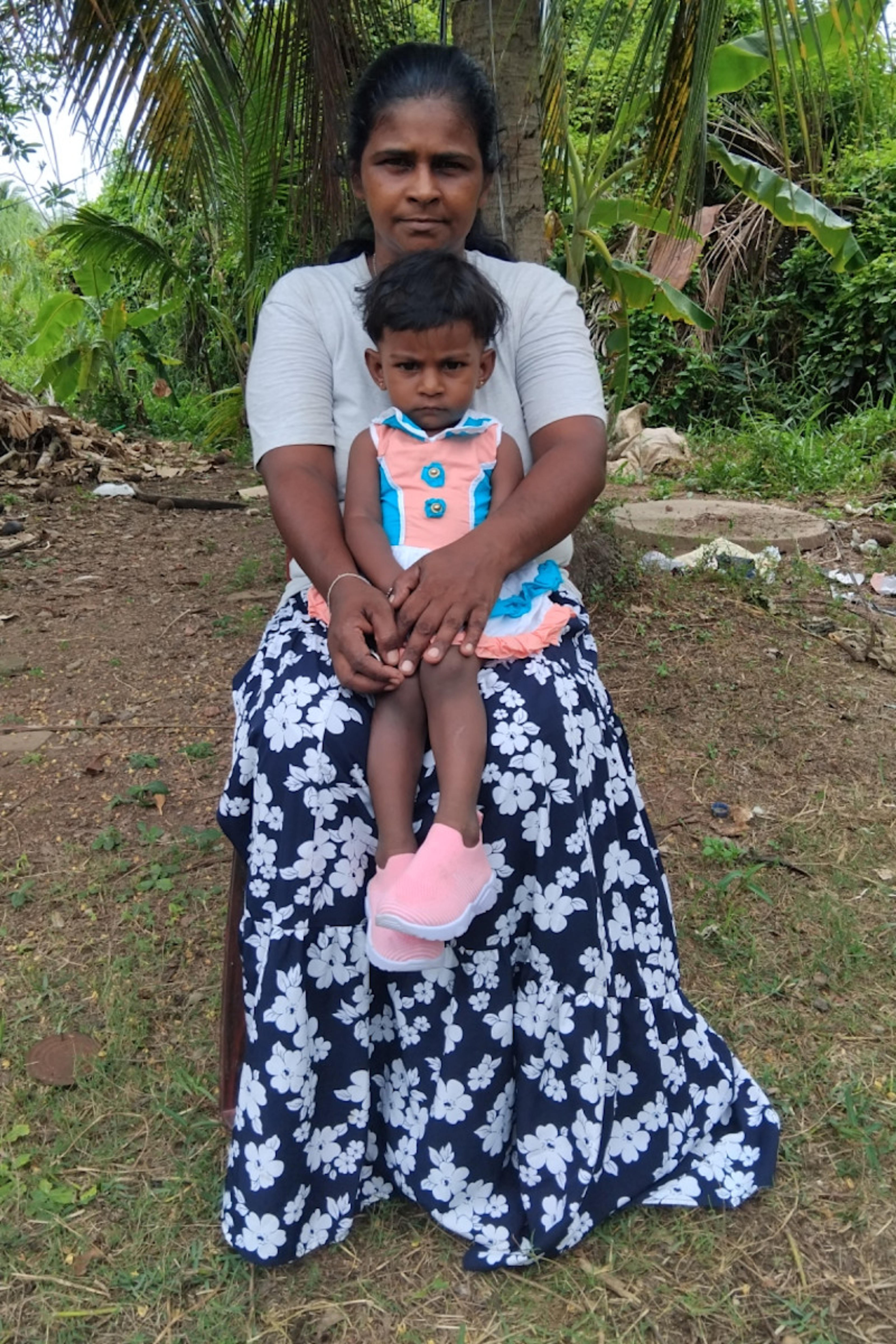 An unsponsored girl named Akeshi from Sri Lanka who has waited 390 days for a sponsor.