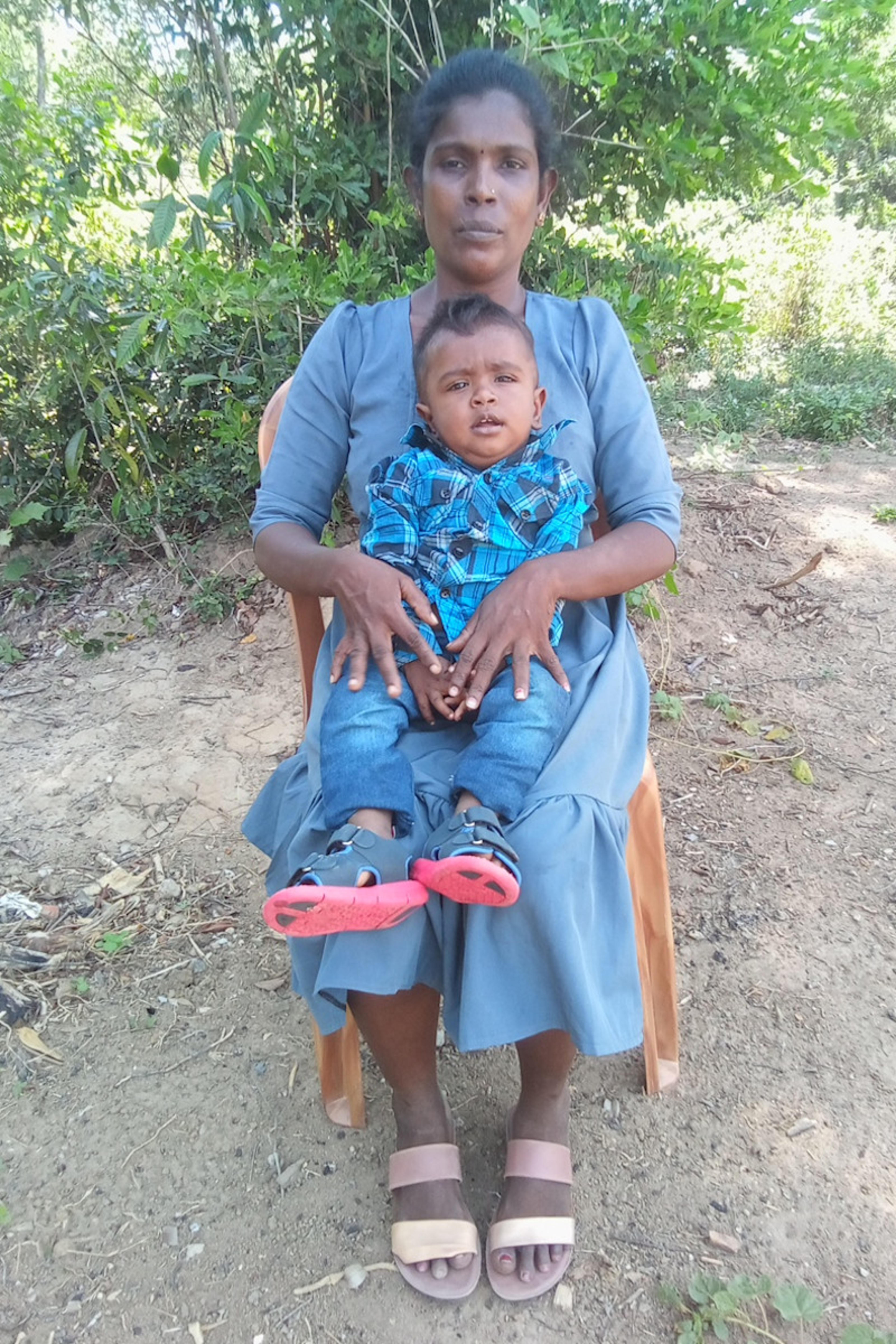 An unsponsored boy named Ebines from Sri Lanka who has waited 383 days for a sponsor.