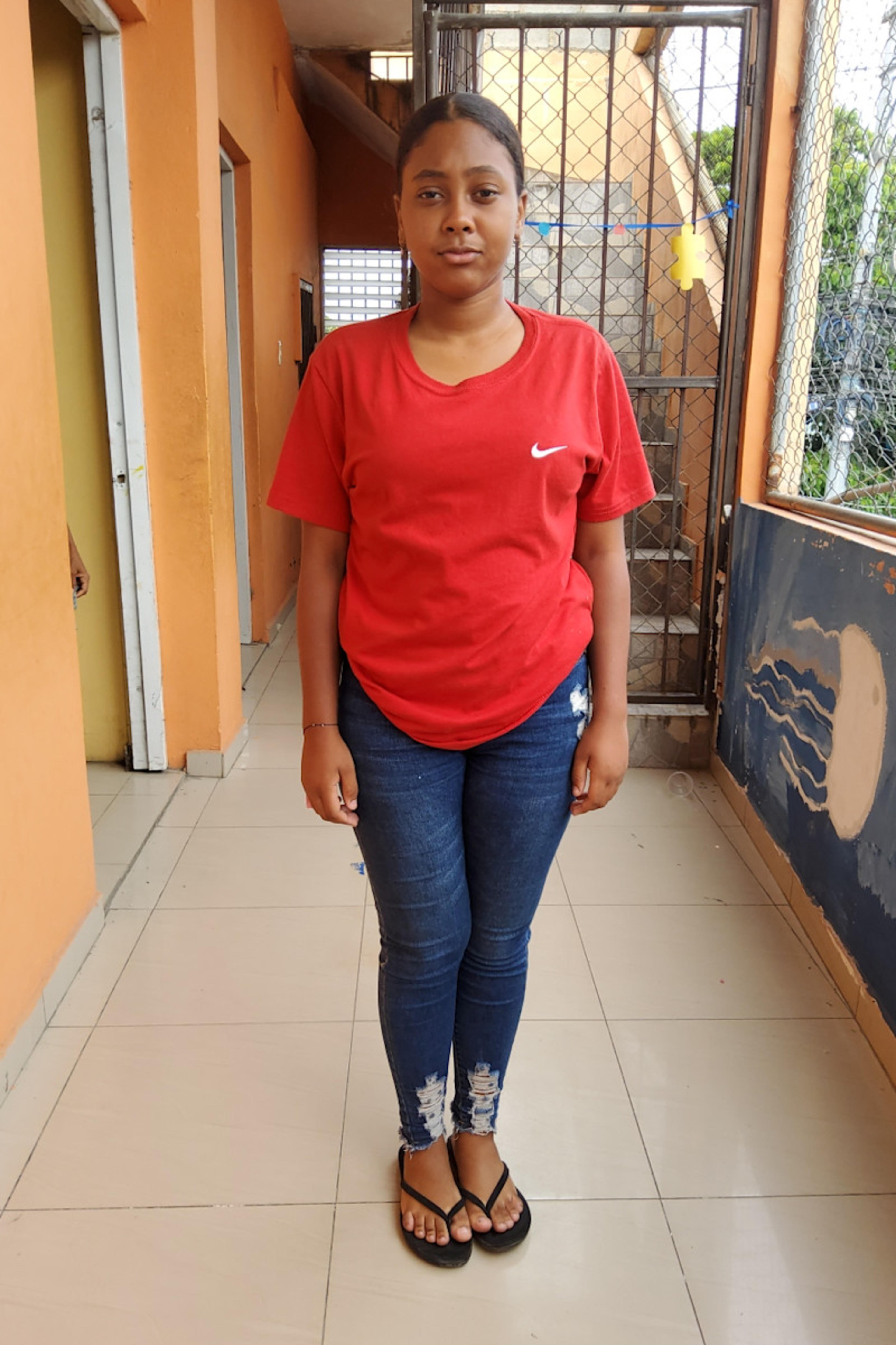 An unsponsored girl named Islandy from Dominican Republic who has waited 8 days for a sponsor.