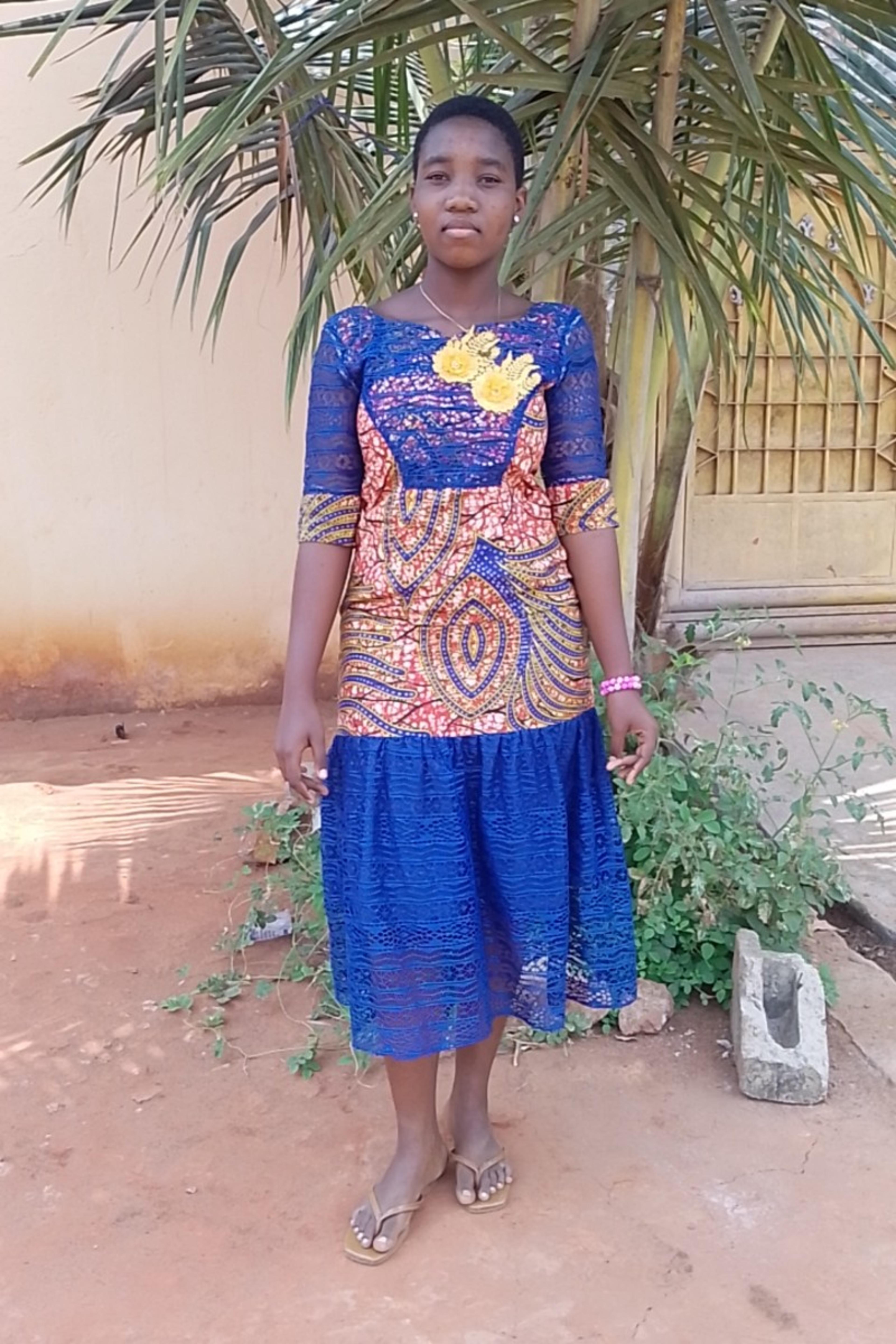 An unsponsored girl named Emilie from Togo who lives in an AIDS-affected area, is vulnerable to exploitation and has waited 266 days for a sponsor.
