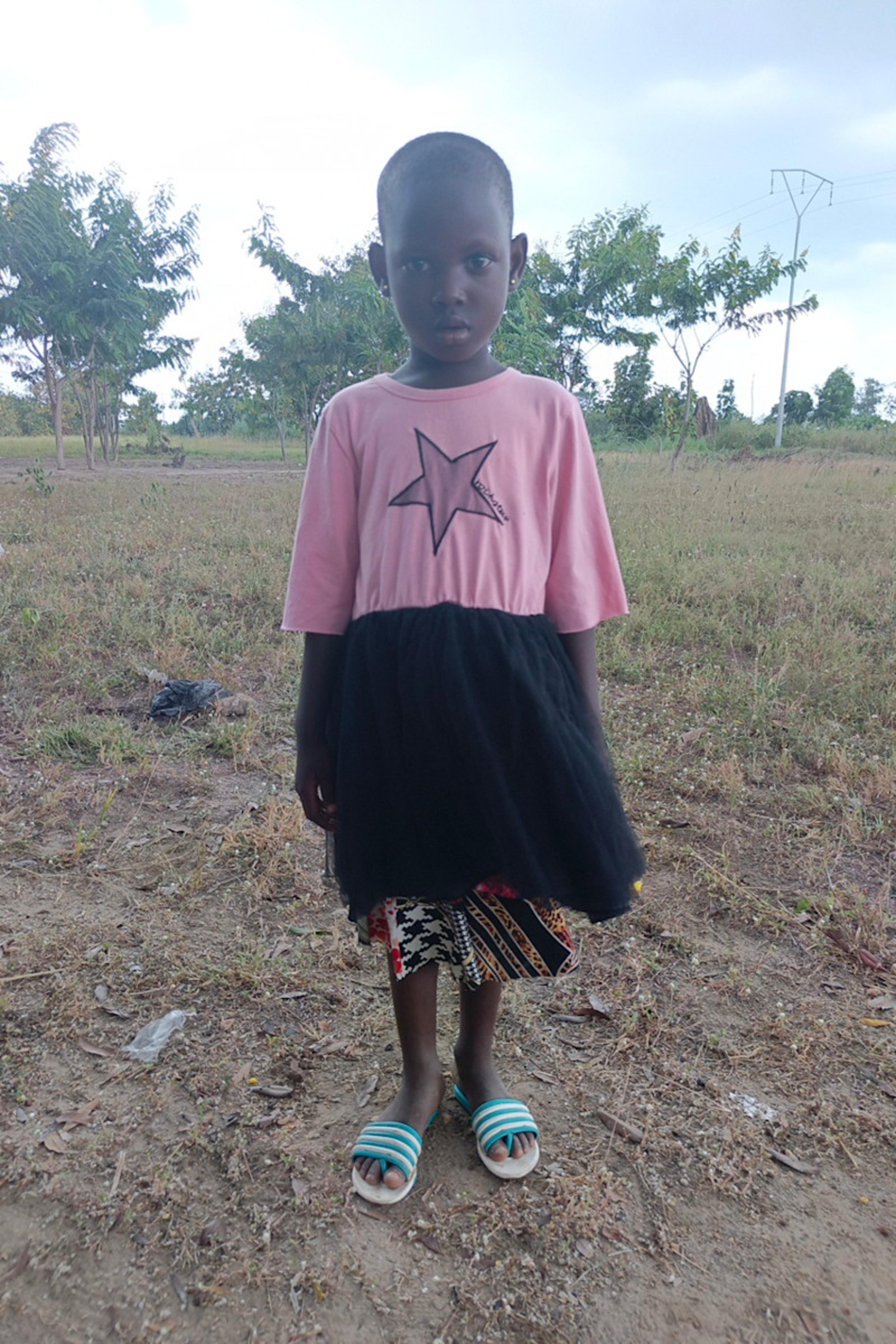 An unsponsored girl named Letou from Togo who lives in an AIDS-affected area, is vulnerable to exploitation and has waited 283 days for a sponsor.