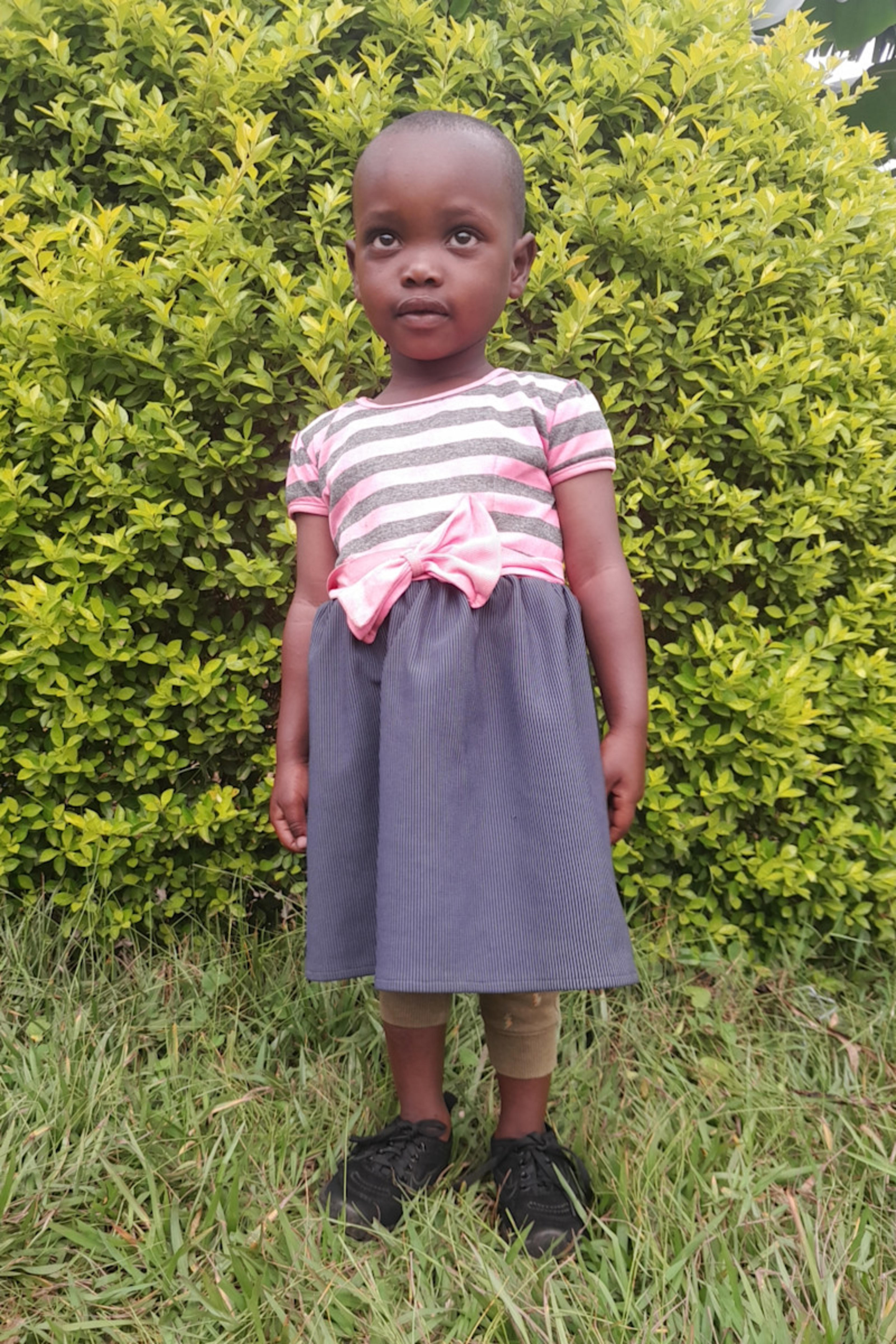 An unsponsored girl named Ange from Rwanda who lives in an AIDS-affected area, is vulnerable to exploitation and has waited 272 days for a sponsor.