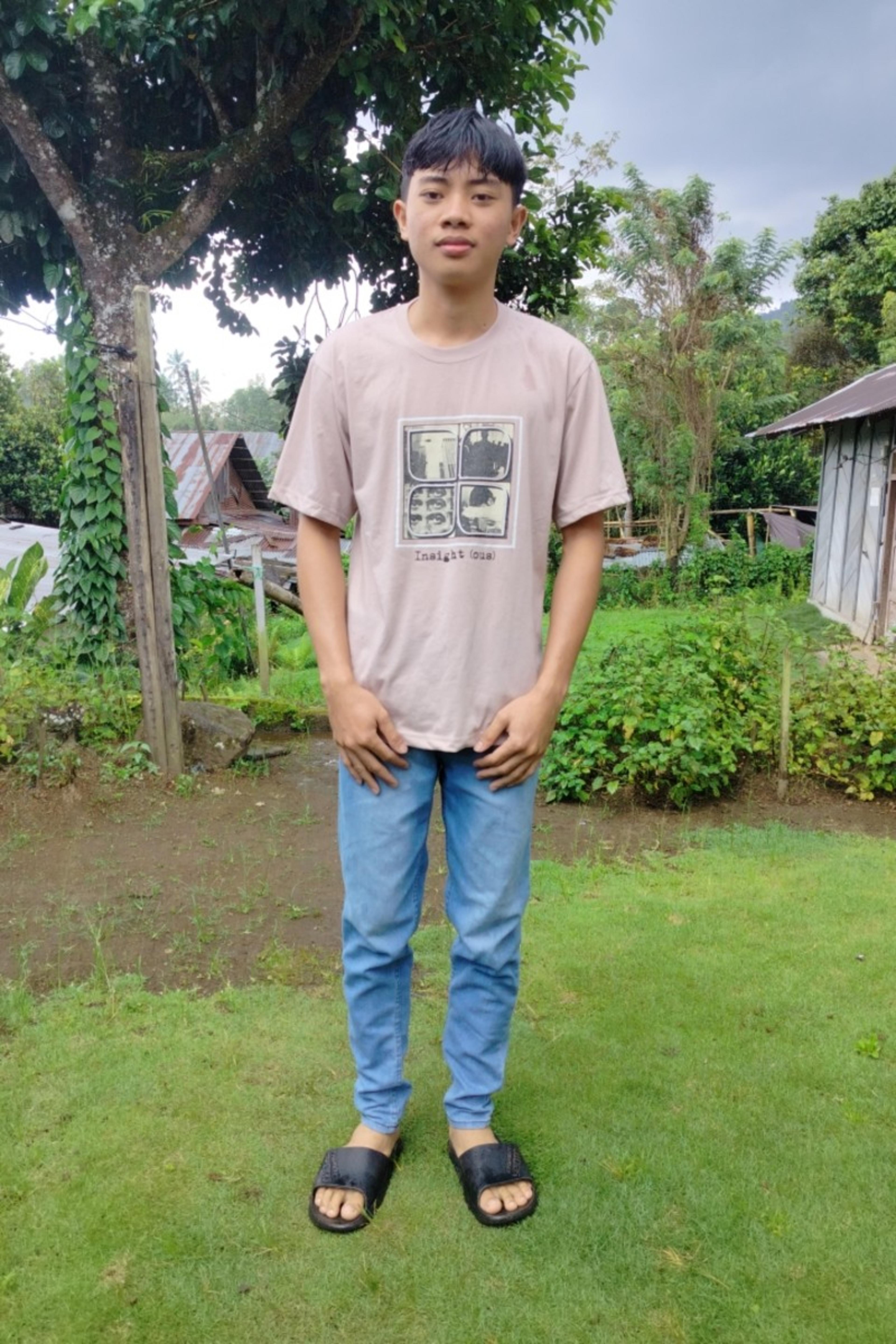An unsponsored boy named Clif from Indonesia who has waited 381 days for a sponsor.