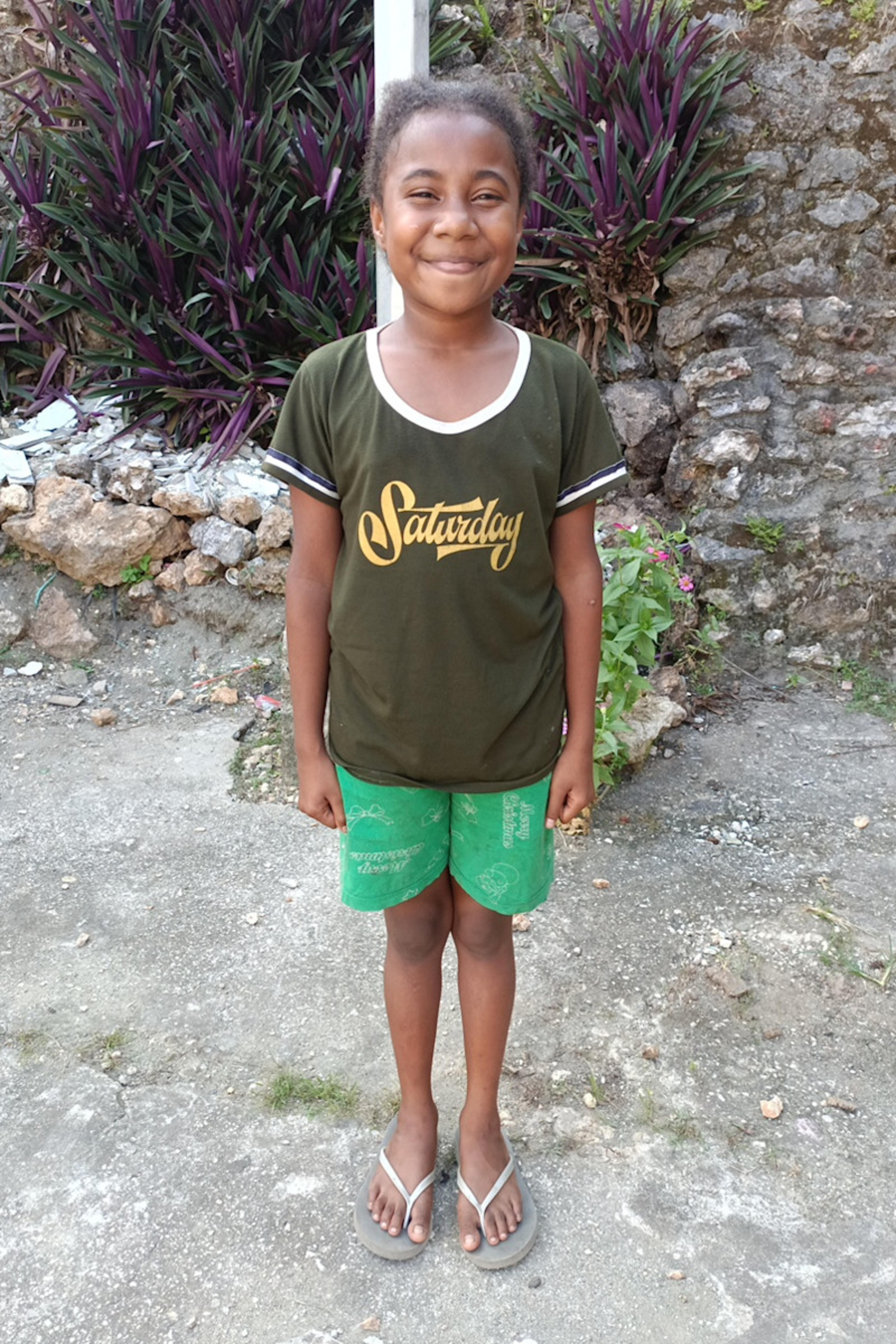 An unsponsored girl named Petrence from Indonesia who has waited 557 days for a sponsor.