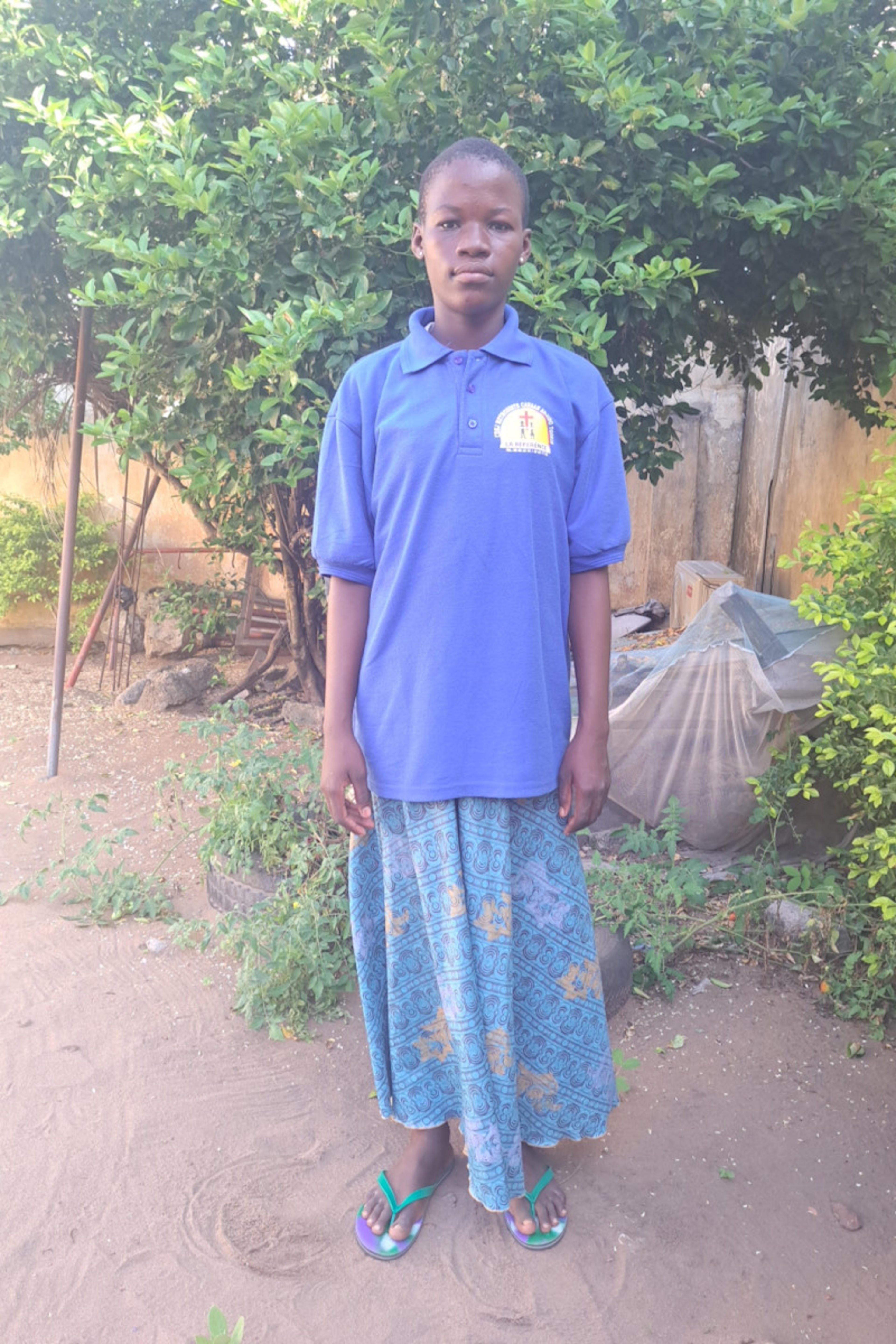 An unsponsored girl named Adele from Togo who lives in an AIDS-affected area, is vulnerable to exploitation and has waited 566 days for a sponsor.