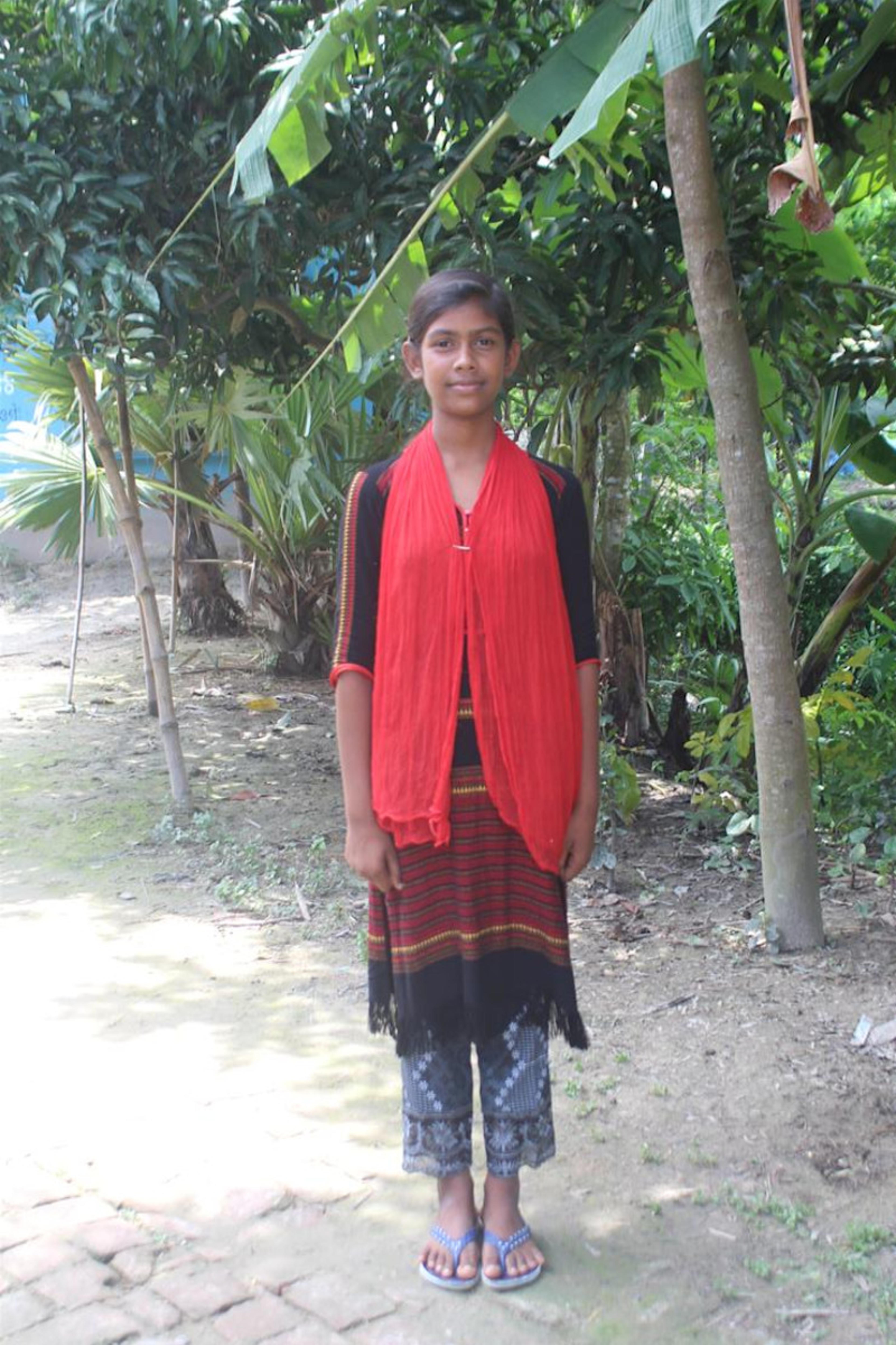 An unsponsored girl named Anika from Bangladesh who is vulnerable to exploitation and has waited 445 days for a sponsor.