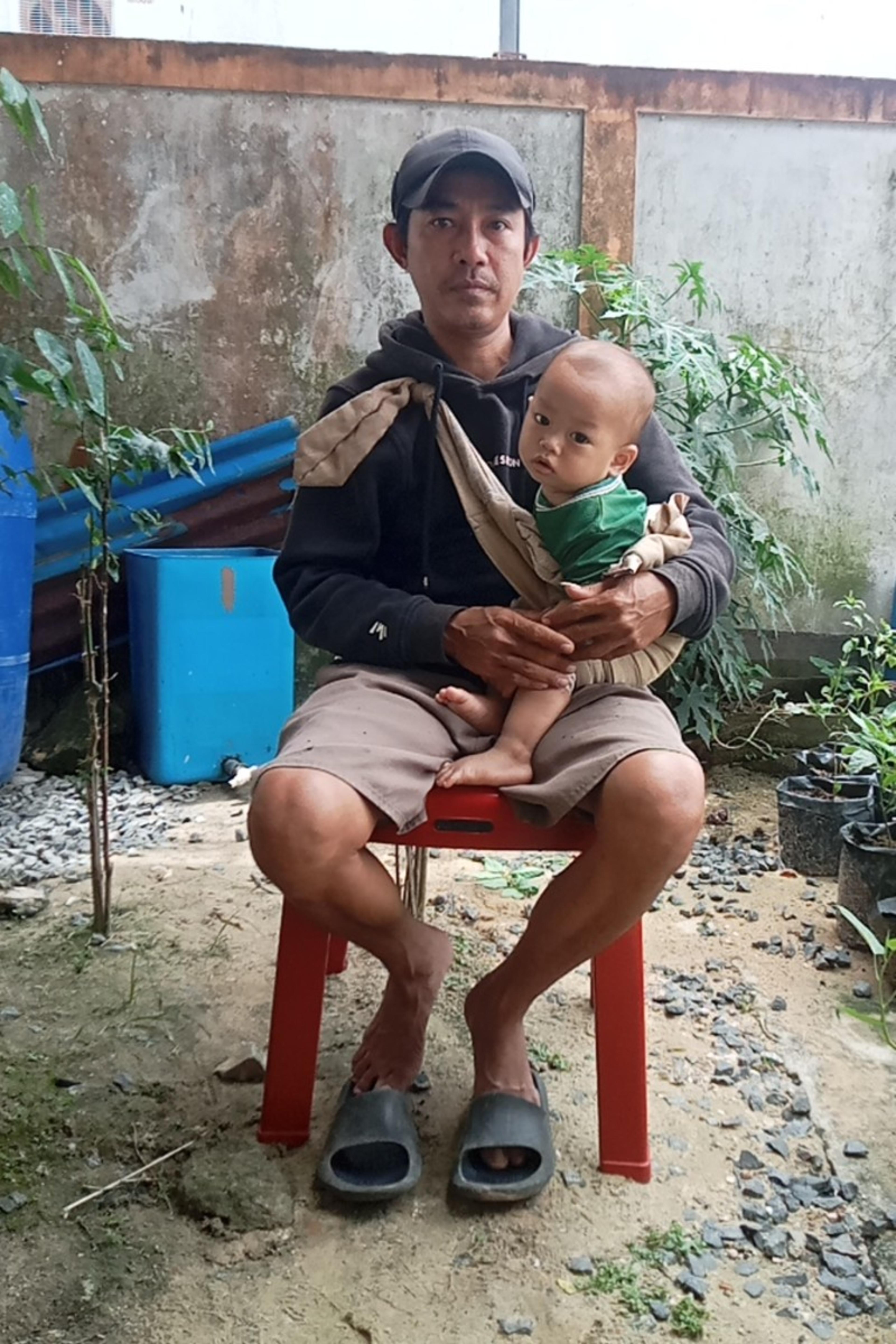 An unsponsored boy named Biru from Indonesia who has waited 358 days for a sponsor.