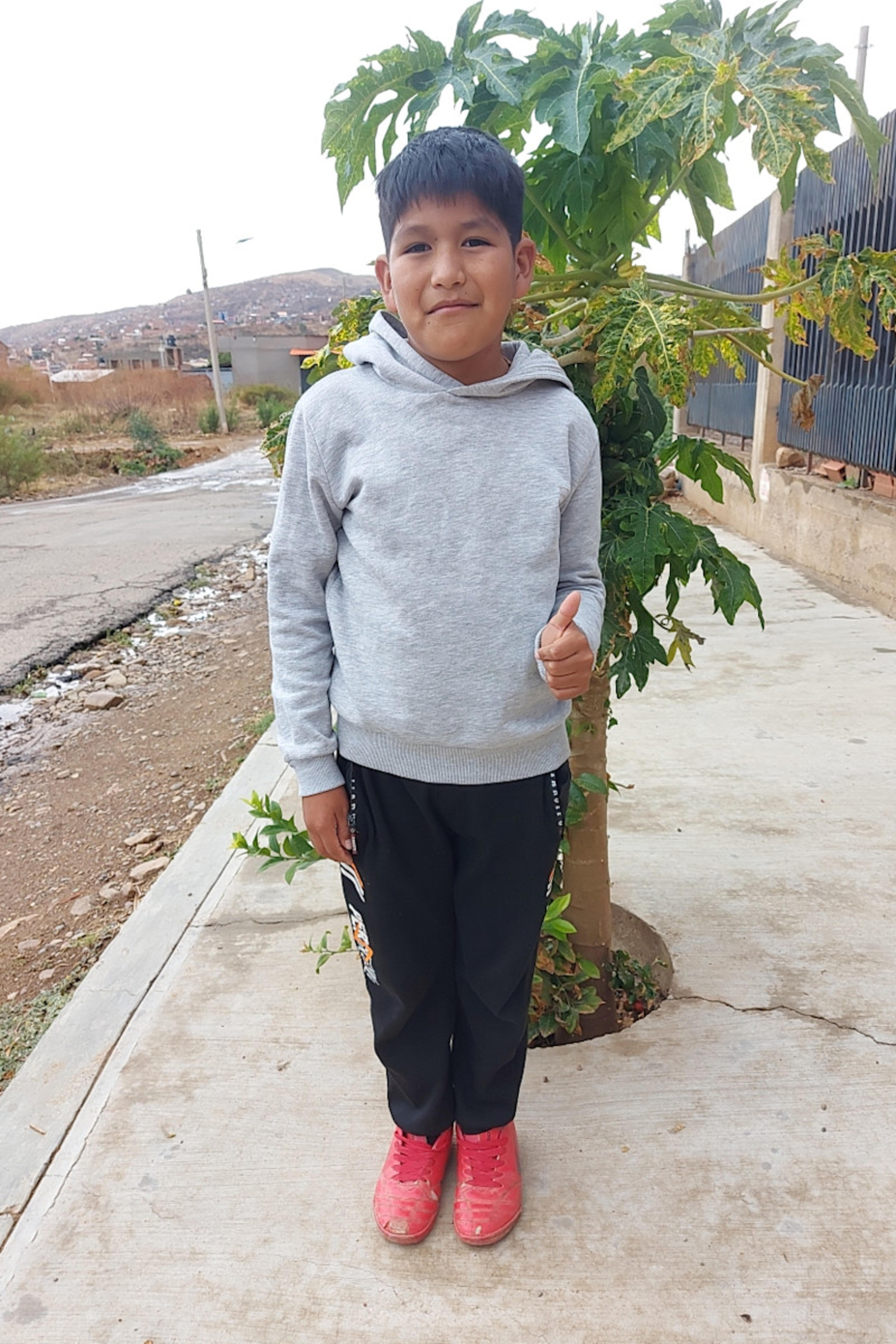 An unsponsored boy named Josue from Bolivia who has waited 536 days for a sponsor.