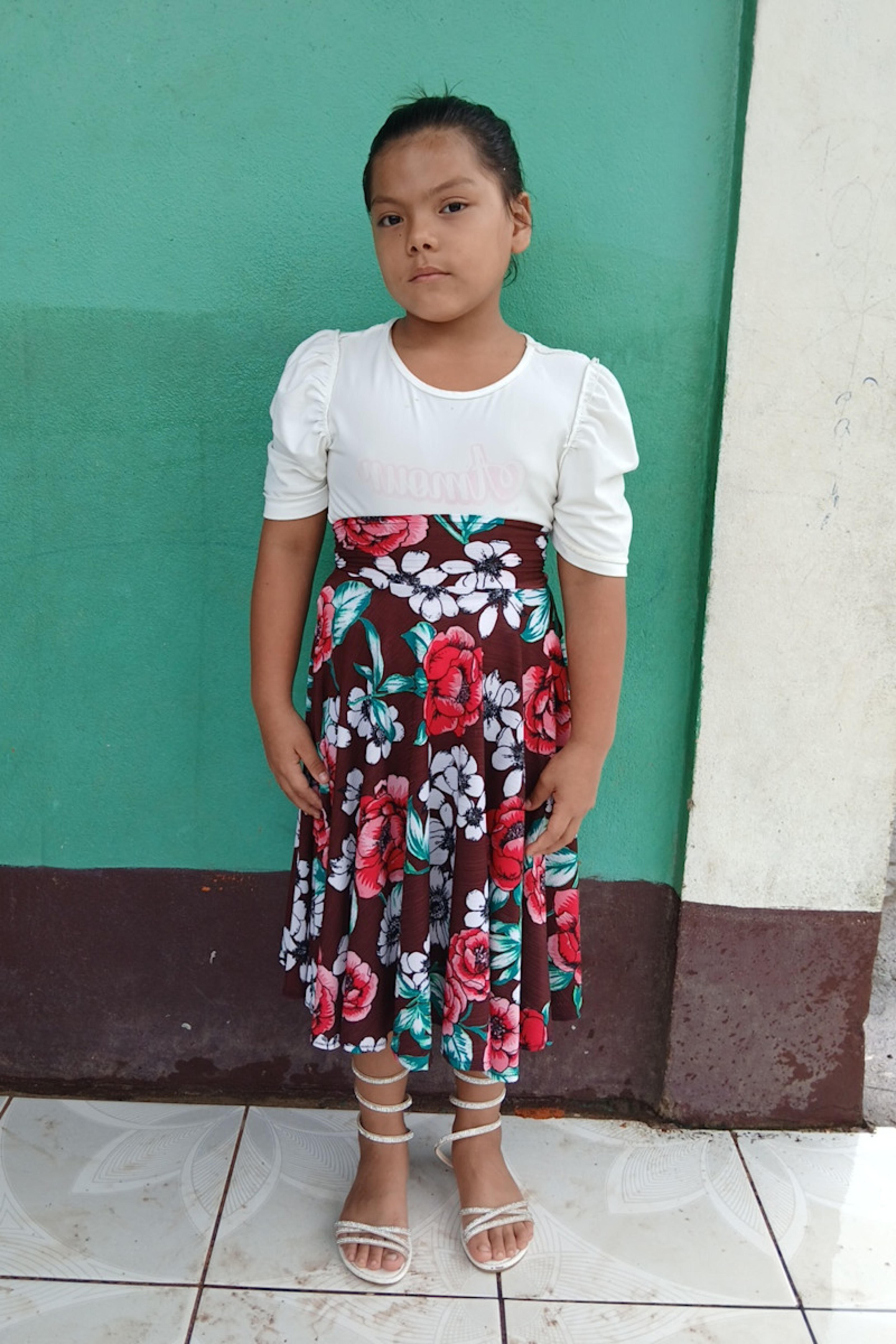 An unsponsored girl named Gretel from Nicaragua who has waited 663 days for a sponsor.