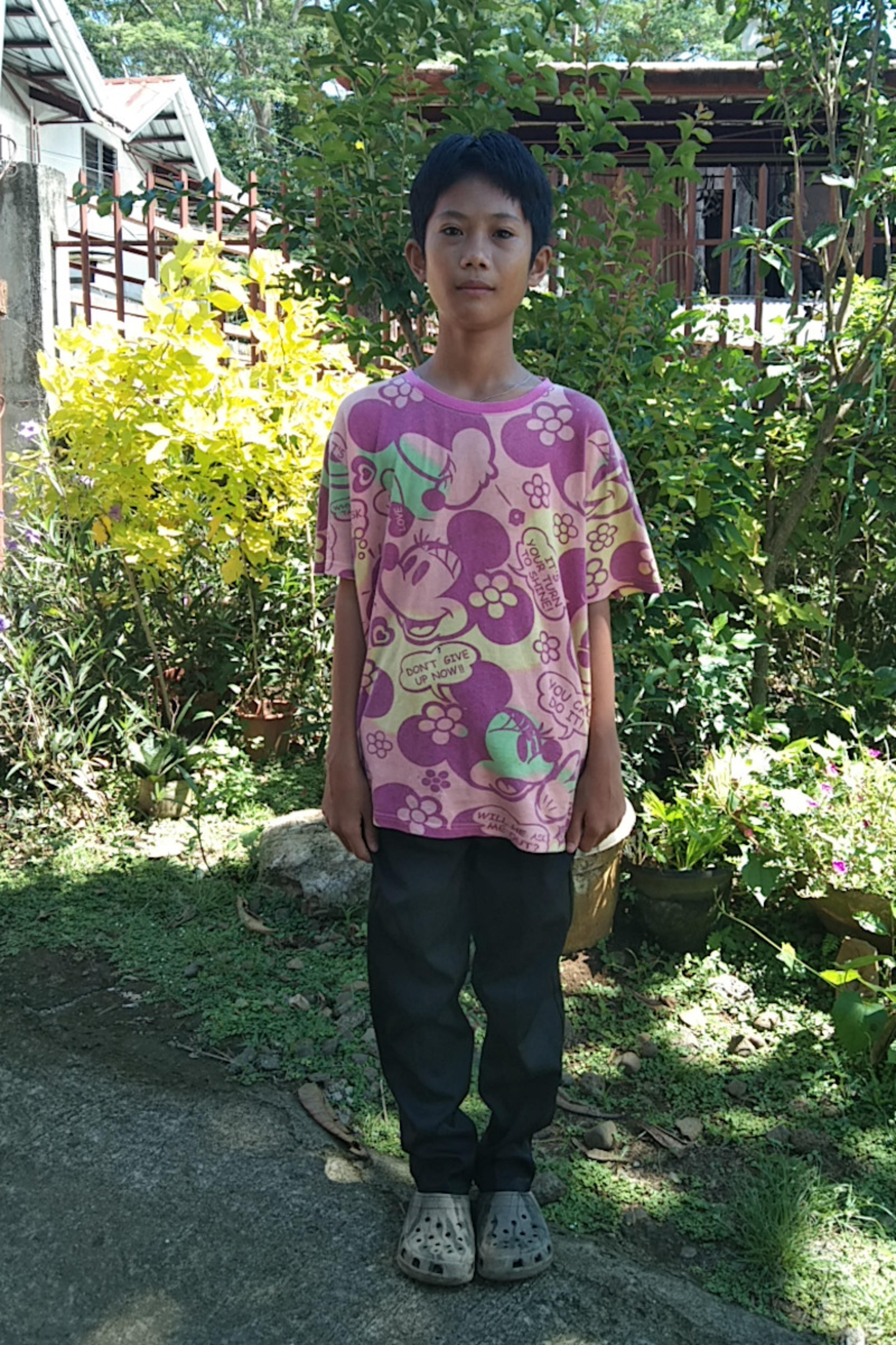 An unsponsored boy named Rhycel from Philippines who has waited 546 days for a sponsor.