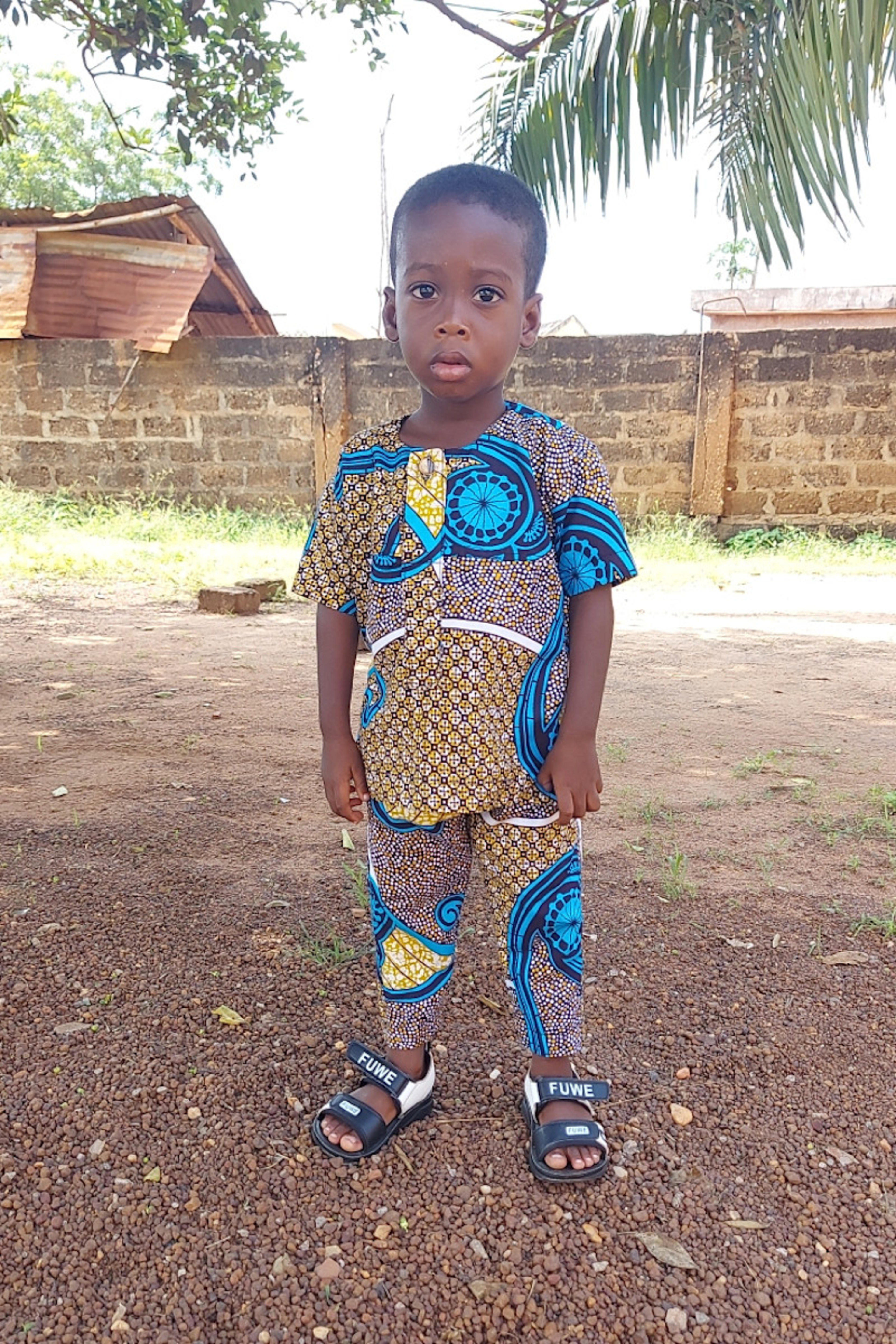 An unsponsored boy named Kasmir from Togo who lives in an AIDS-affected area, is vulnerable to exploitation and has waited 284 days for a sponsor.