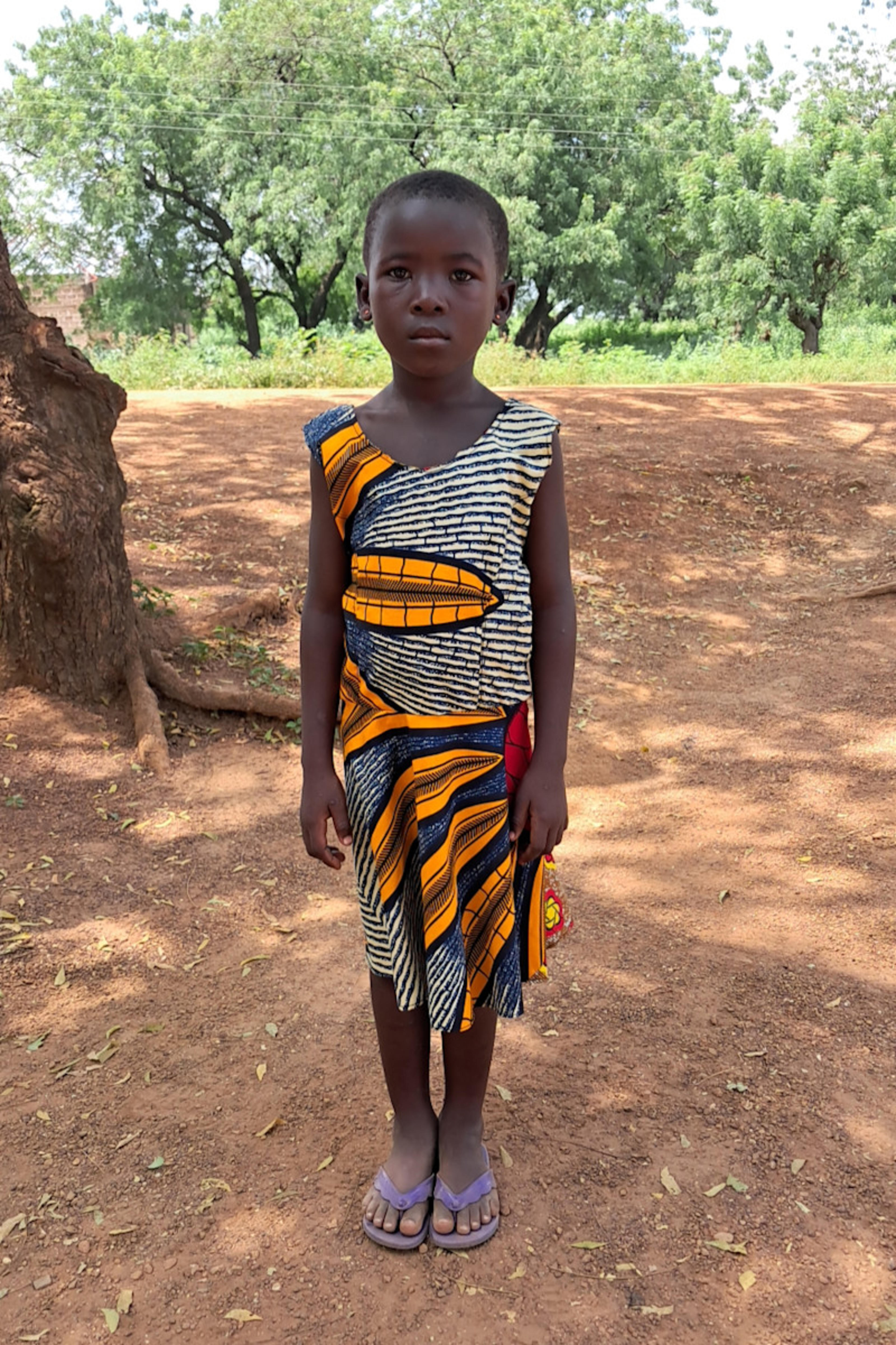 An unsponsored girl named Obeda from Ghana who lives in an AIDS-affected area and has waited 481 days for a sponsor.