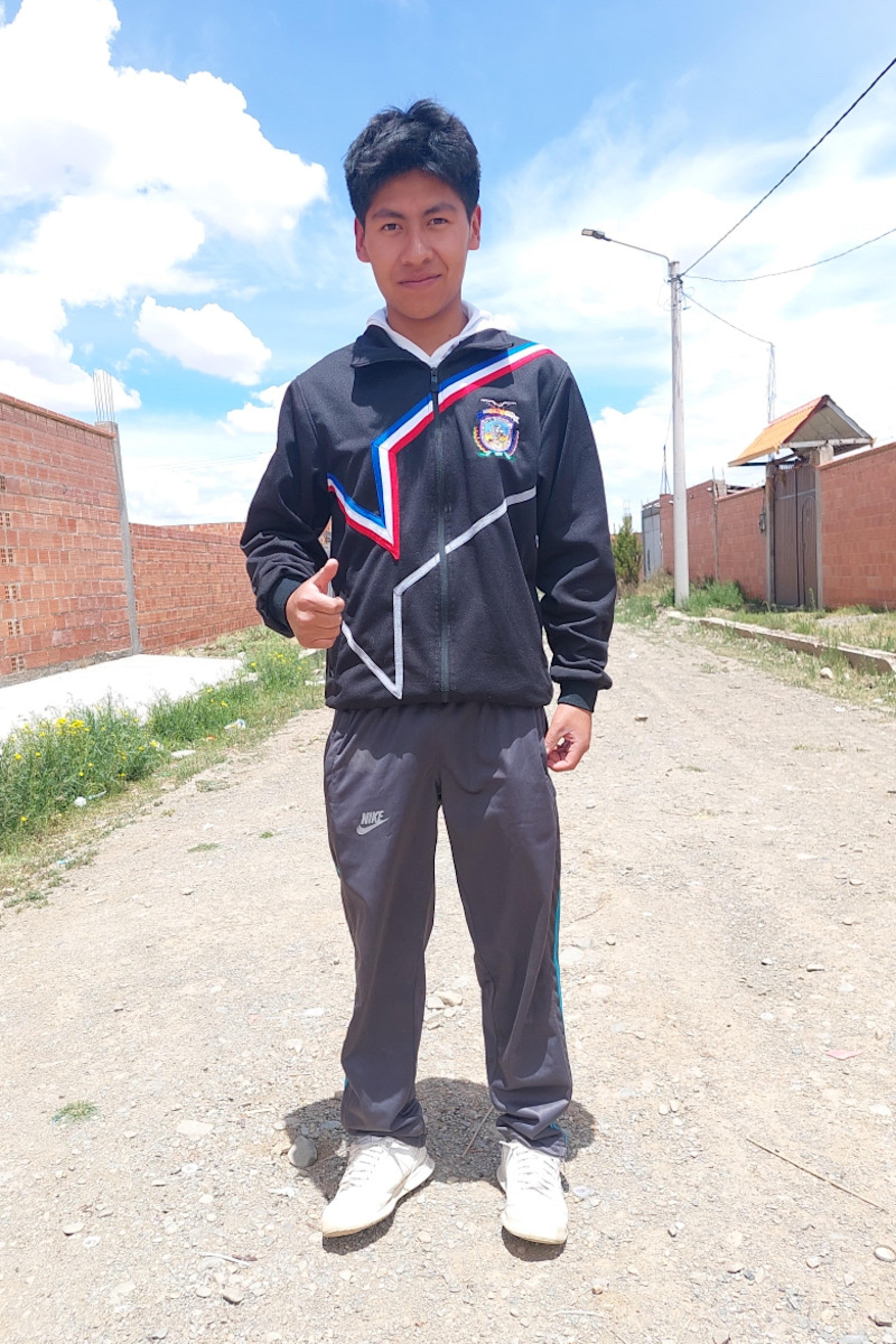 An unsponsored boy named Gabo from Bolivia who has waited 553 days for a sponsor.