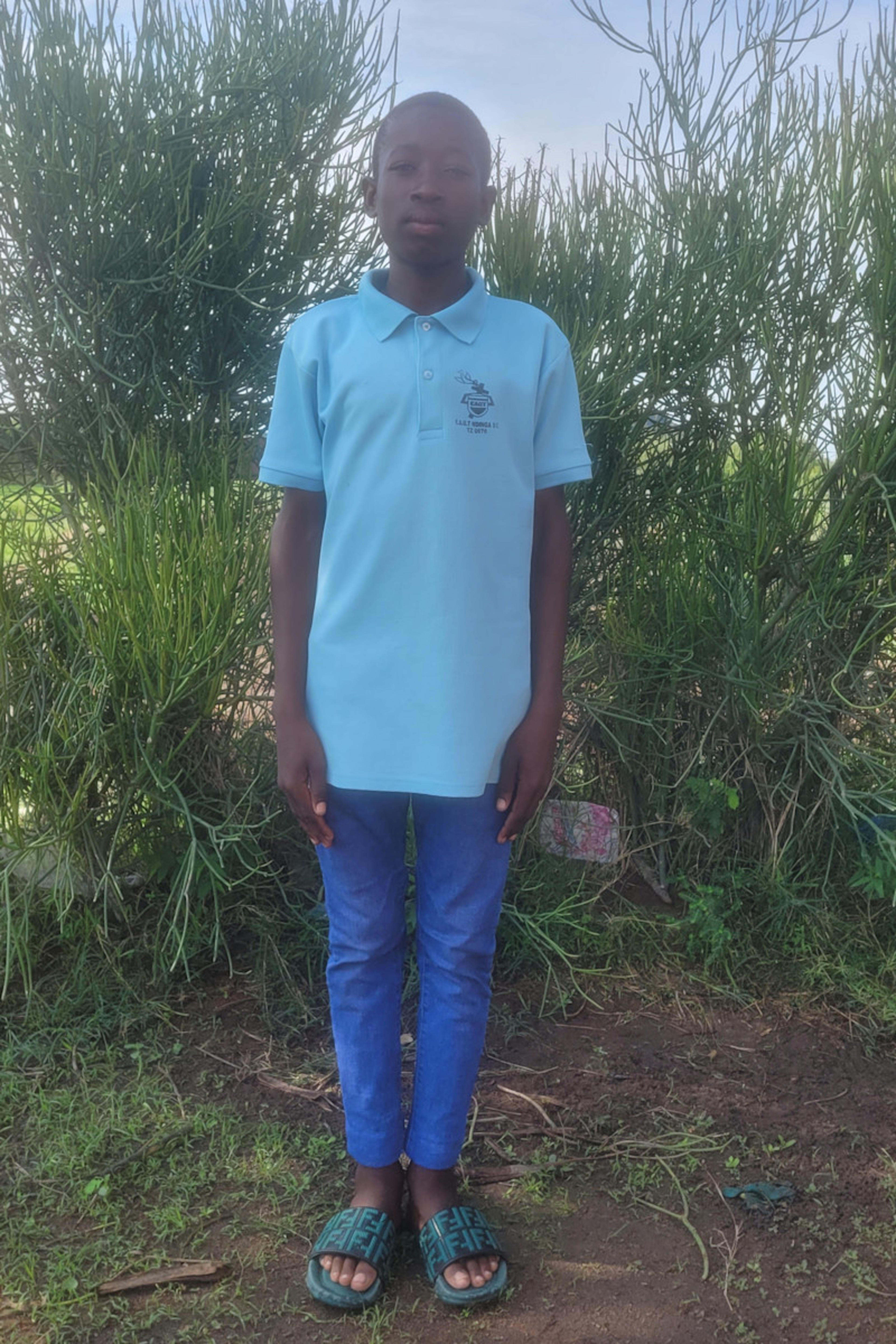 An unsponsored boy named Simon from Tanzania who lives in an AIDS-affected area, is vulnerable to exploitation and has waited 451 days for a sponsor.