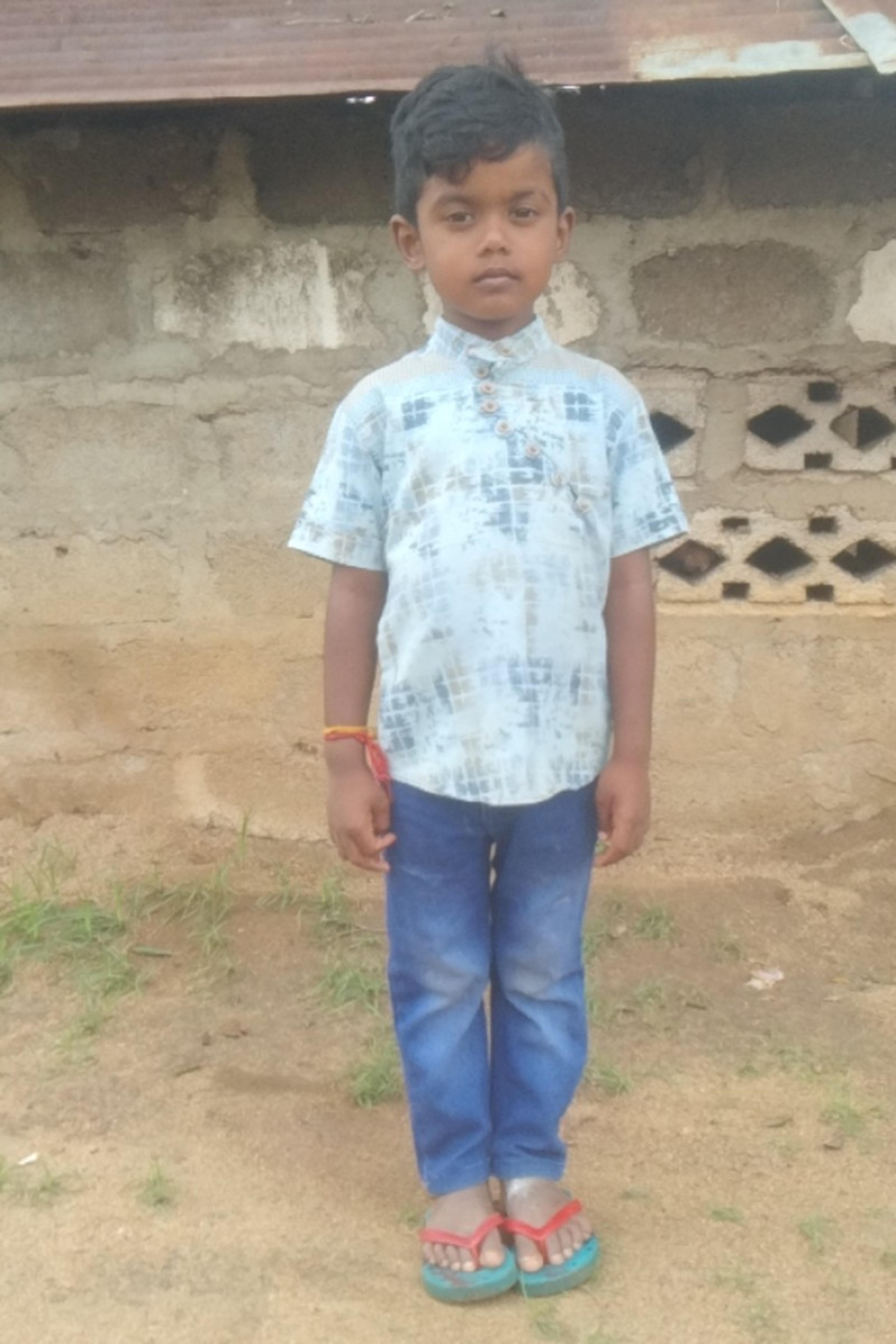 An unsponsored boy named Kapin from Sri Lanka who has waited 290 days for a sponsor.