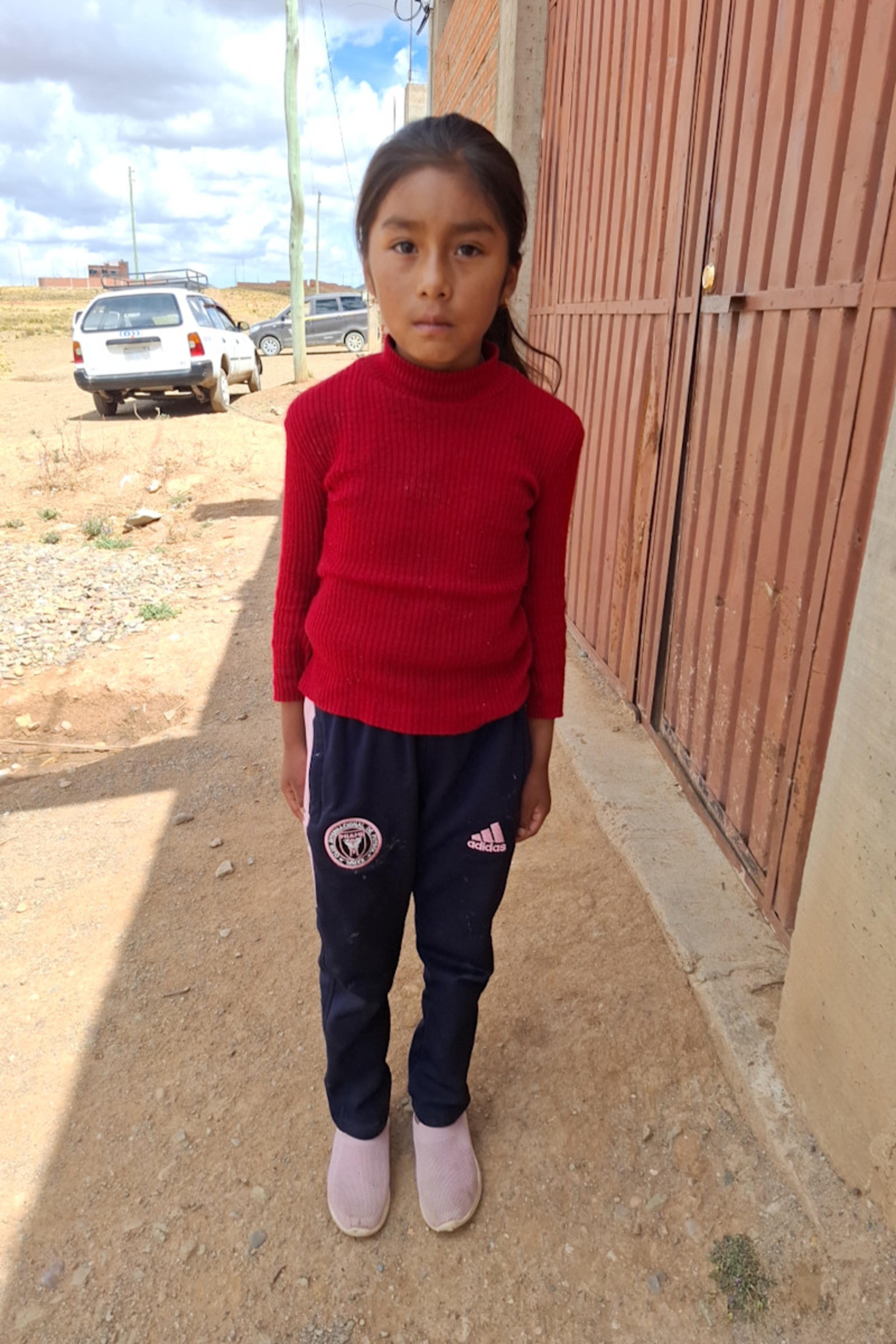 An unsponsored girl named Mariela from Bolivia who has waited 401 days for a sponsor.