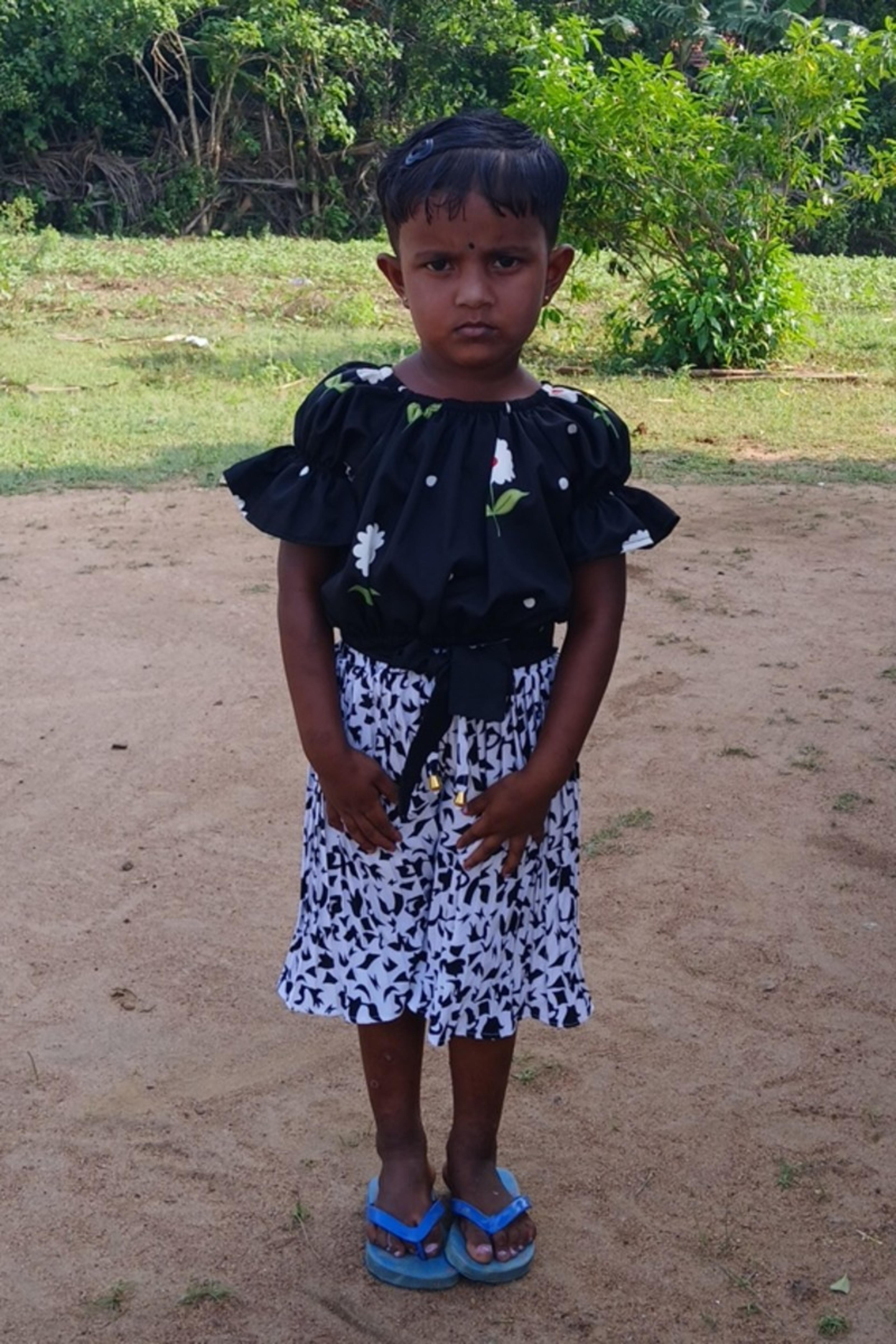 An unsponsored girl named Prakshika from Sri Lanka who has waited 289 days for a sponsor.