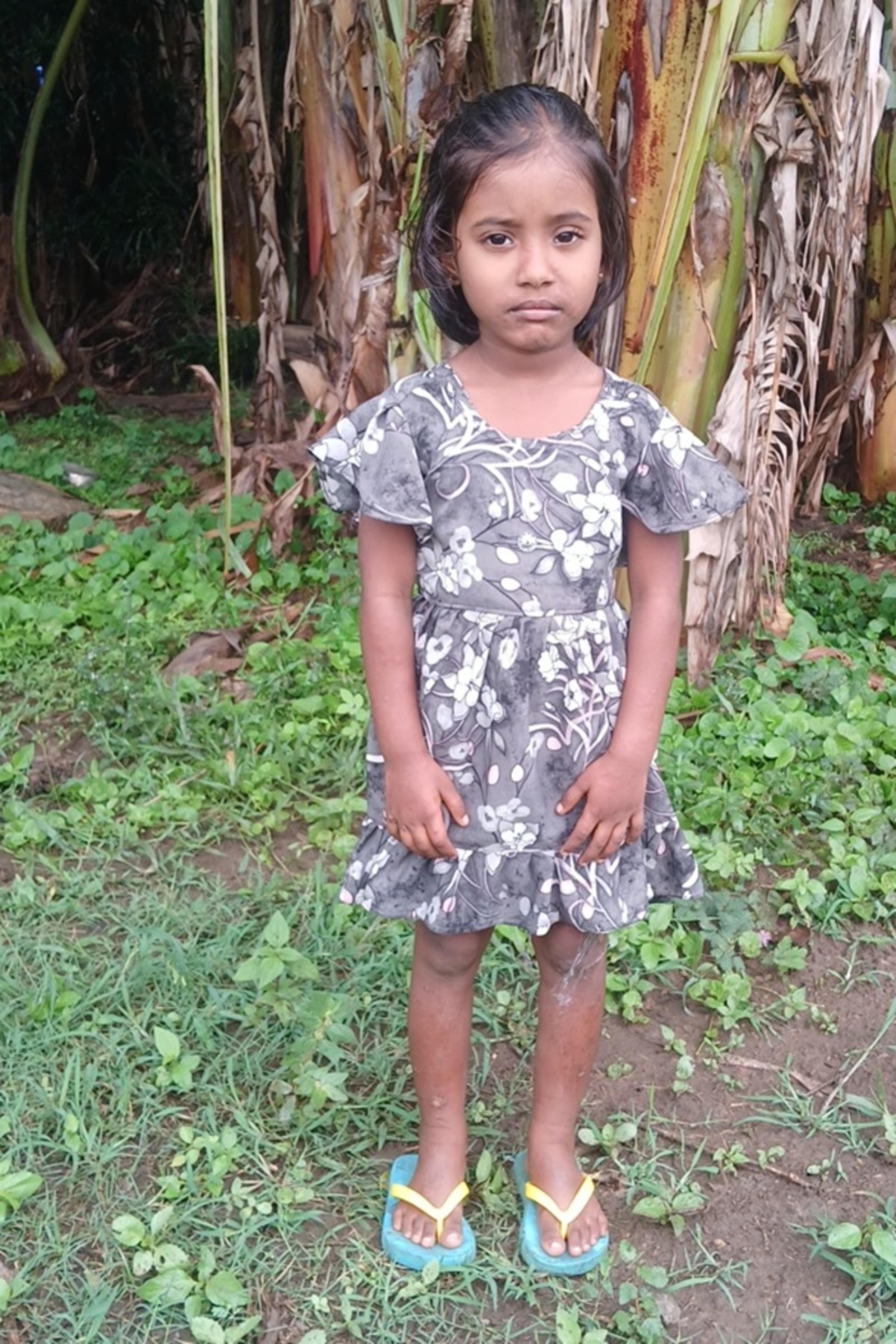 An unsponsored girl named Meristala from Sri Lanka who has waited 289 days for a sponsor.