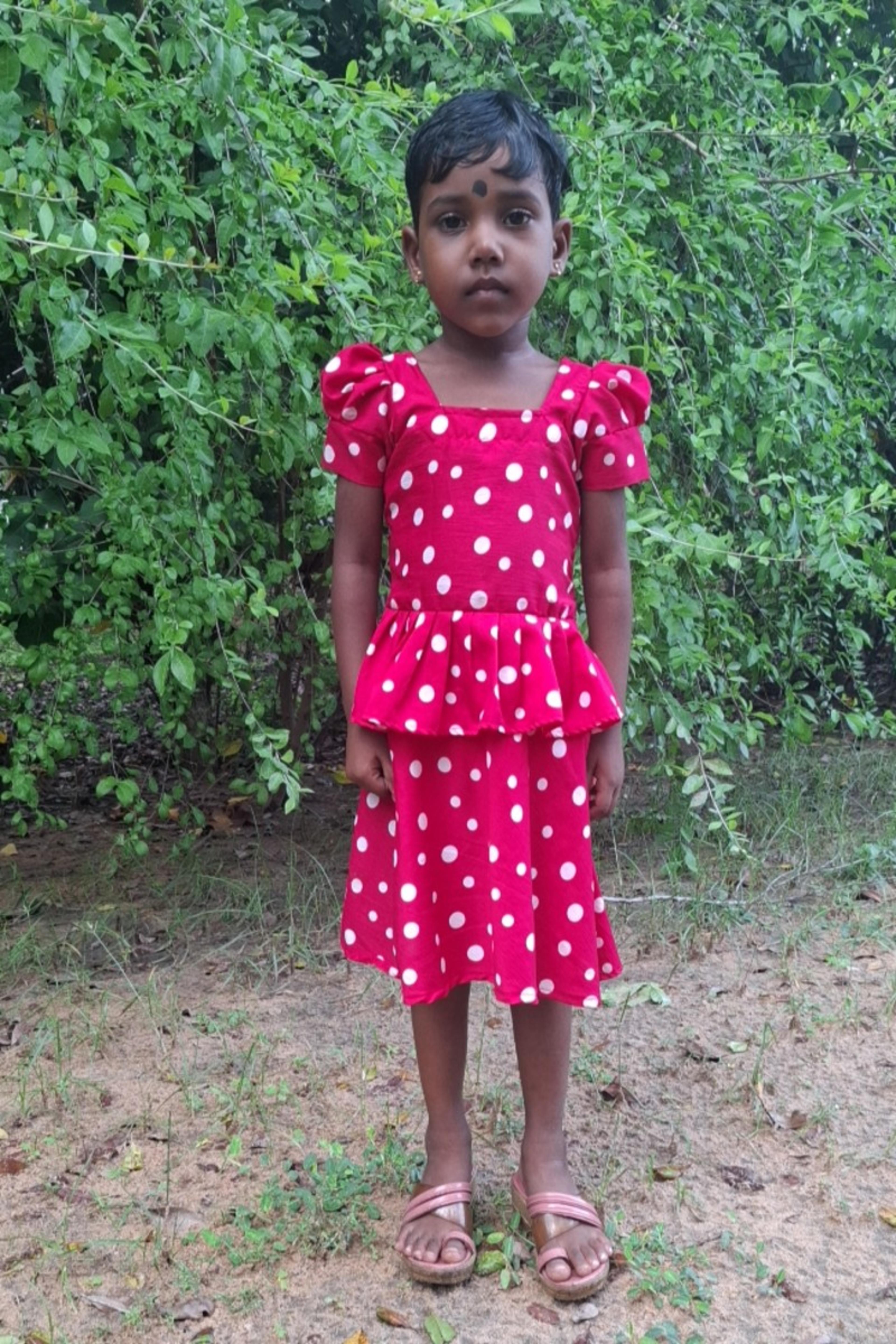 An unsponsored girl named Shana from Sri Lanka who has waited 289 days for a sponsor.