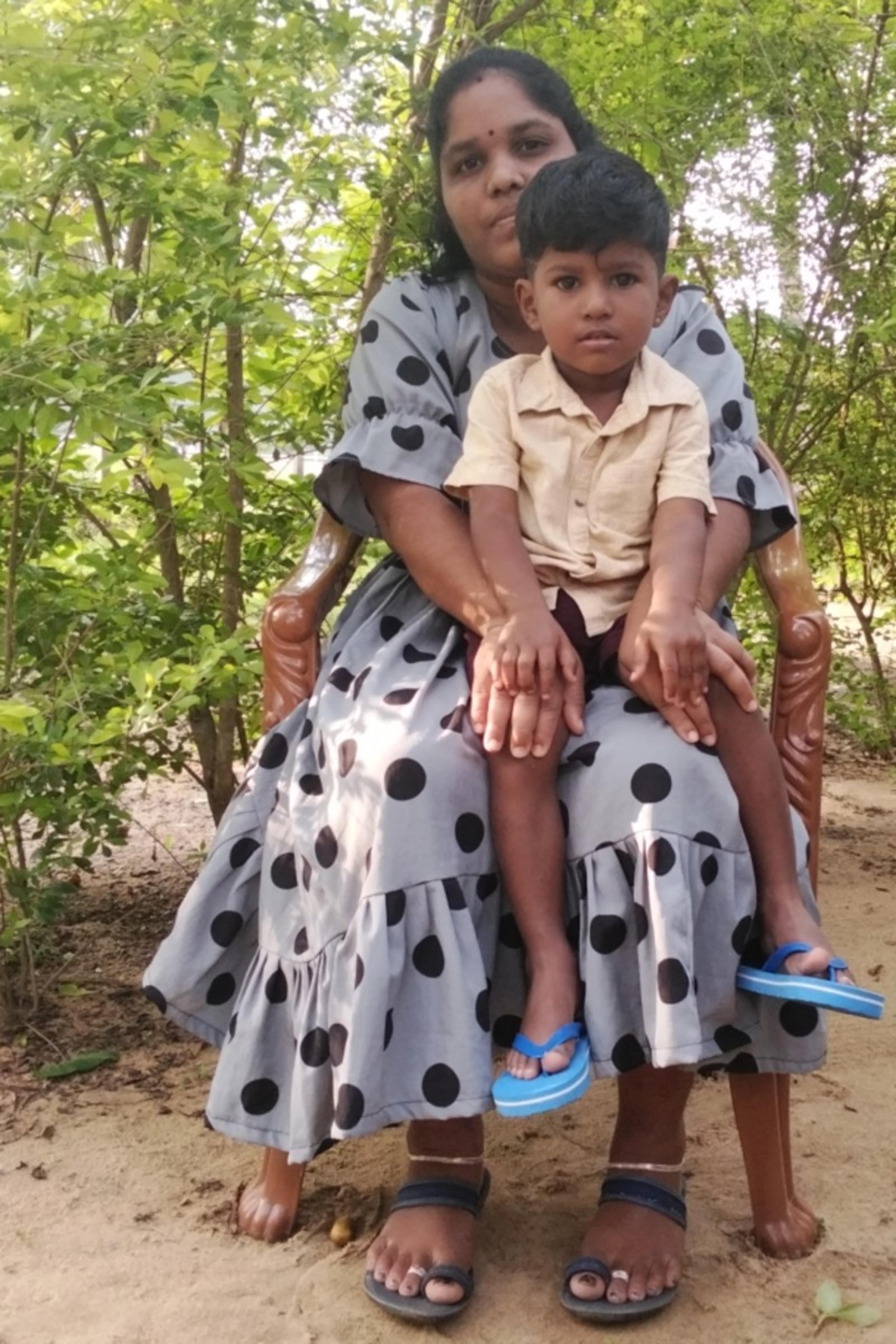 An unsponsored boy named Ano from Sri Lanka who has waited 289 days for a sponsor.