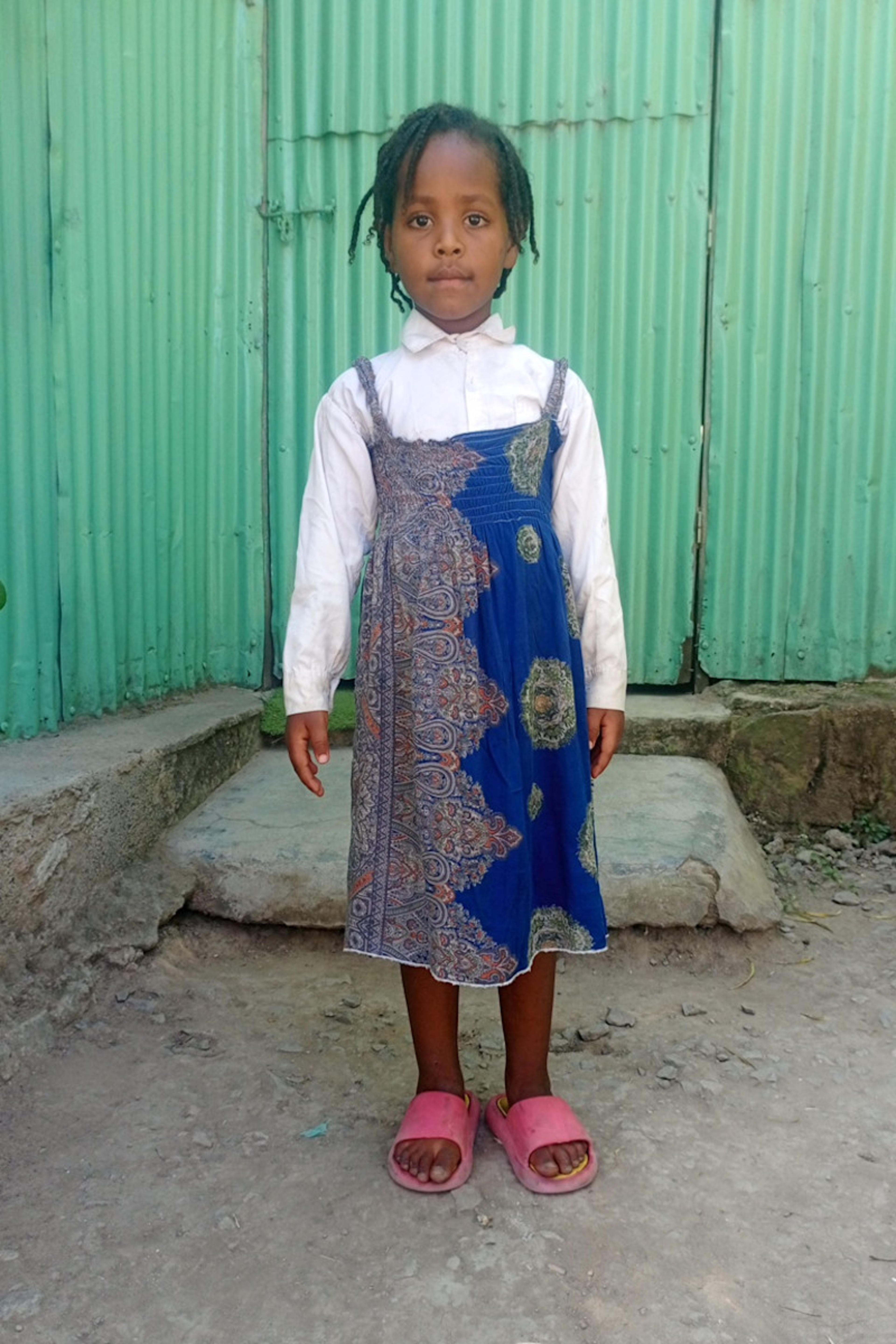 An unsponsored girl named Abeba from Ethiopia who lives in an AIDS-affected area, is vulnerable to exploitation and has waited 286 days for a sponsor.