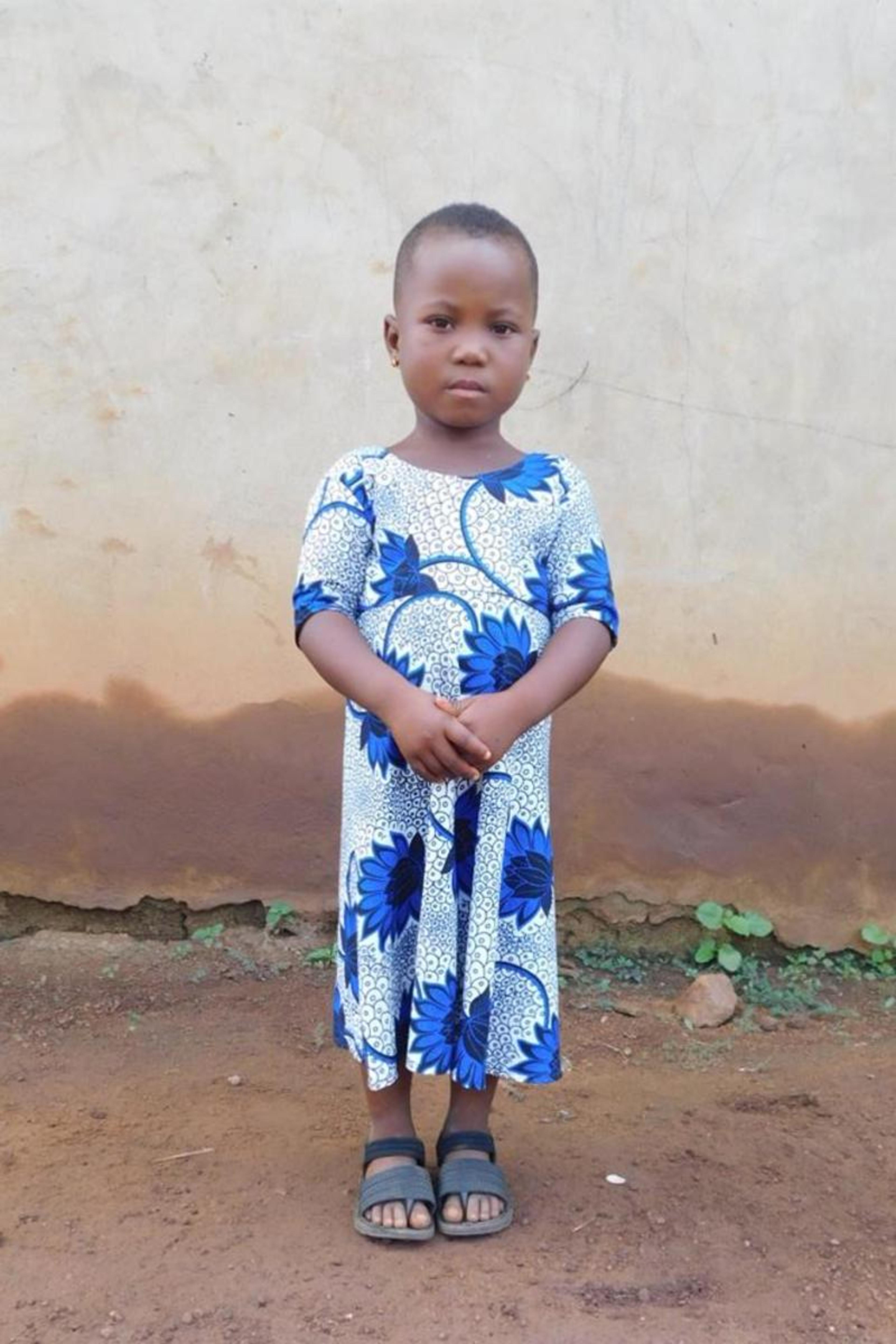 An unsponsored girl named Paefaite from Togo who lives in an AIDS-affected area, is vulnerable to exploitation and has waited 283 days for a sponsor.