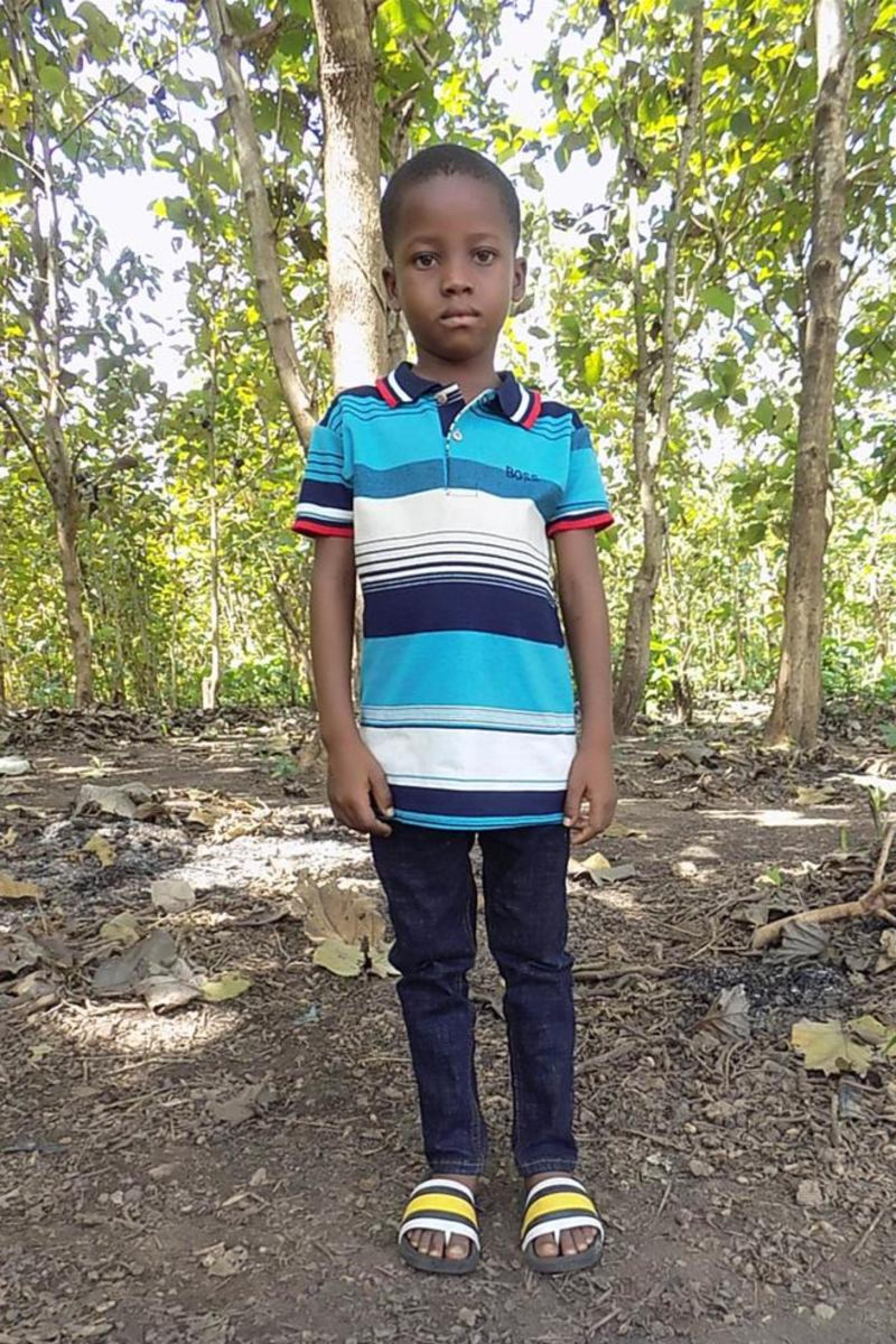 An unsponsored boy named David from Togo who lives in an AIDS-affected area, is vulnerable to exploitation and has waited 277 days for a sponsor.