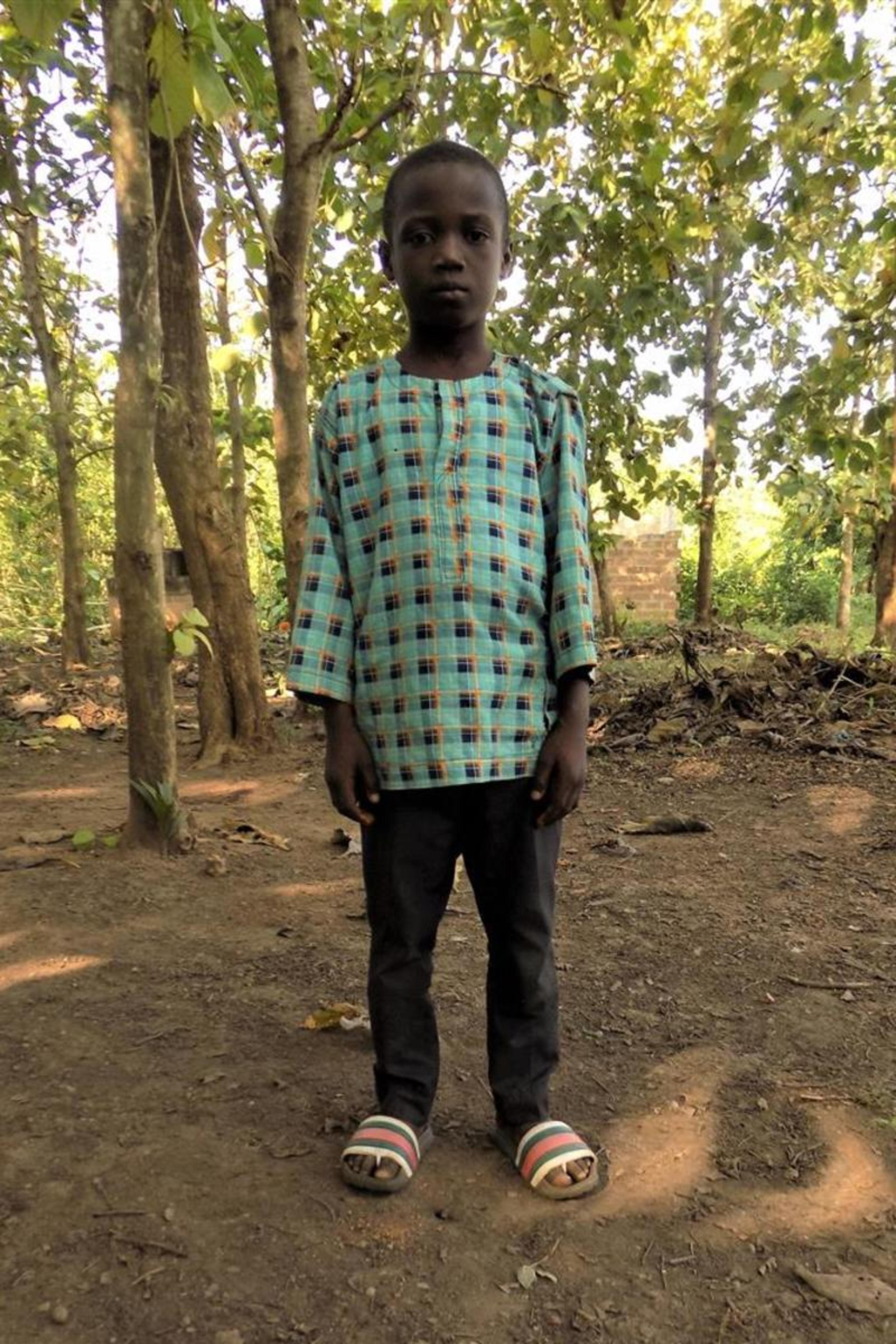 An unsponsored boy named Gedeon from Togo who lives in an AIDS-affected area, is vulnerable to exploitation and has waited 291 days for a sponsor.