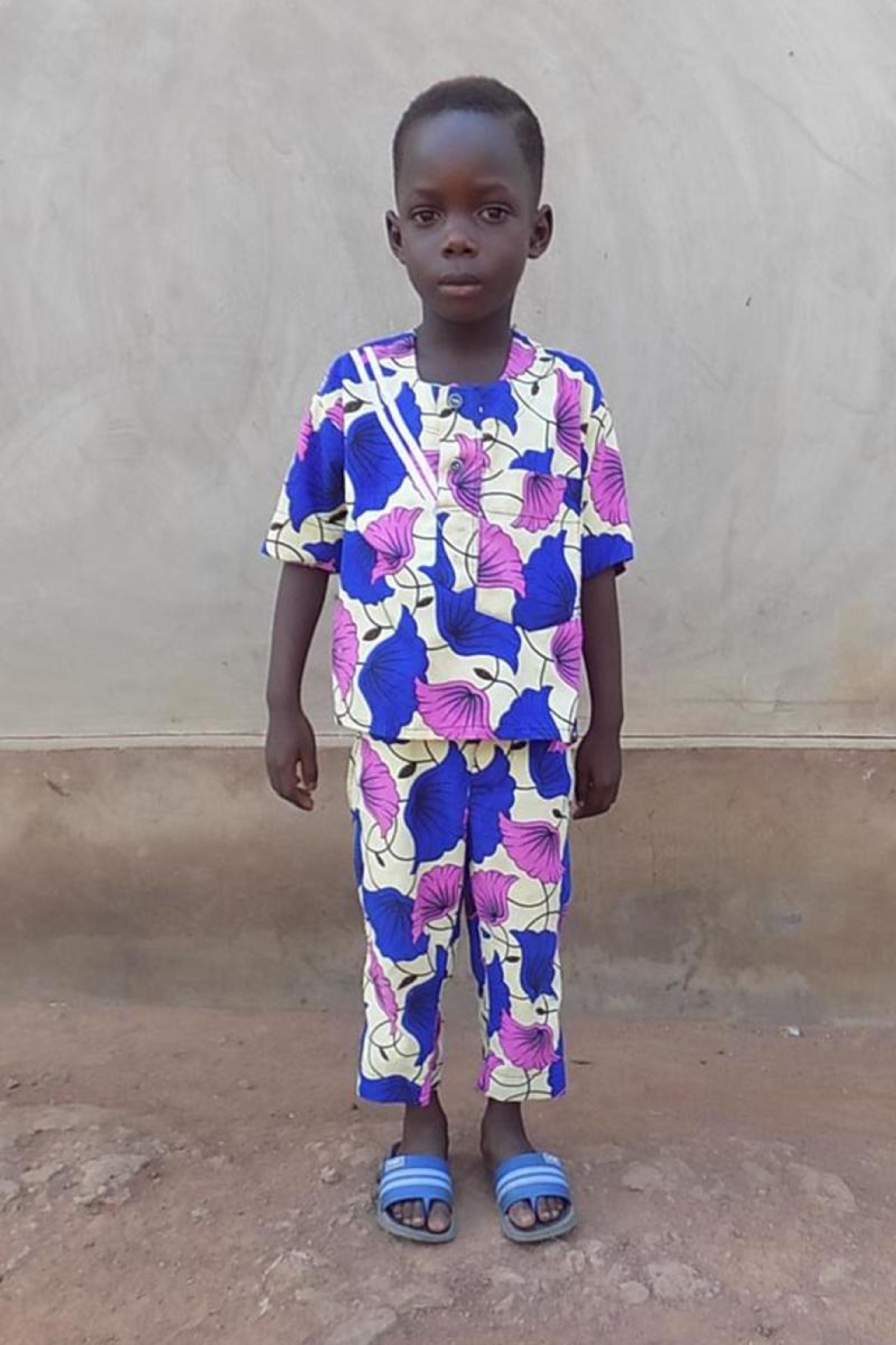 An unsponsored boy named Matthias from Togo who lives in an AIDS-affected area, is vulnerable to exploitation and has waited 263 days for a sponsor.
