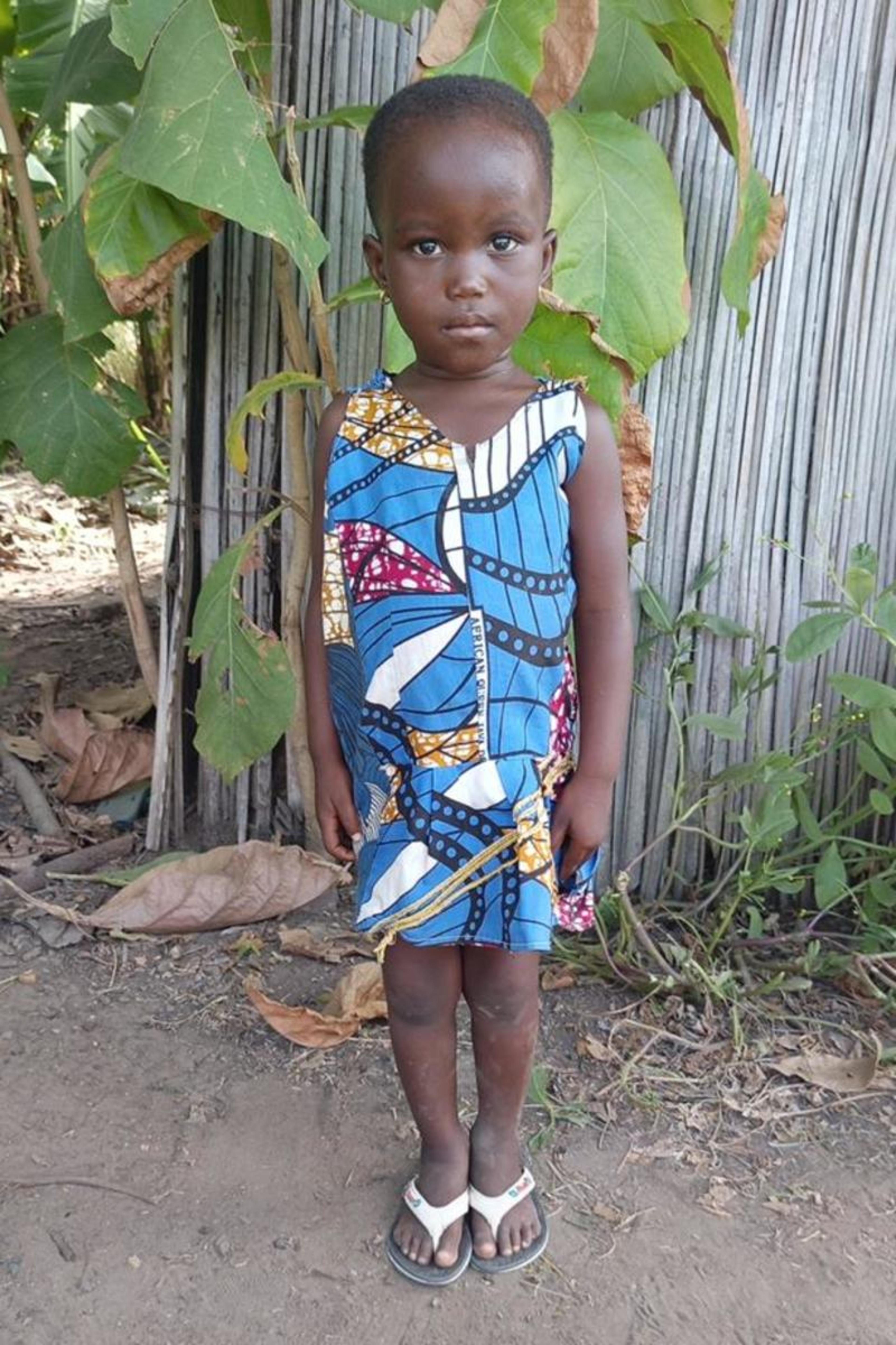 An unsponsored girl named Adeline from Togo who lives in an AIDS-affected area, is vulnerable to exploitation and has waited 282 days for a sponsor.