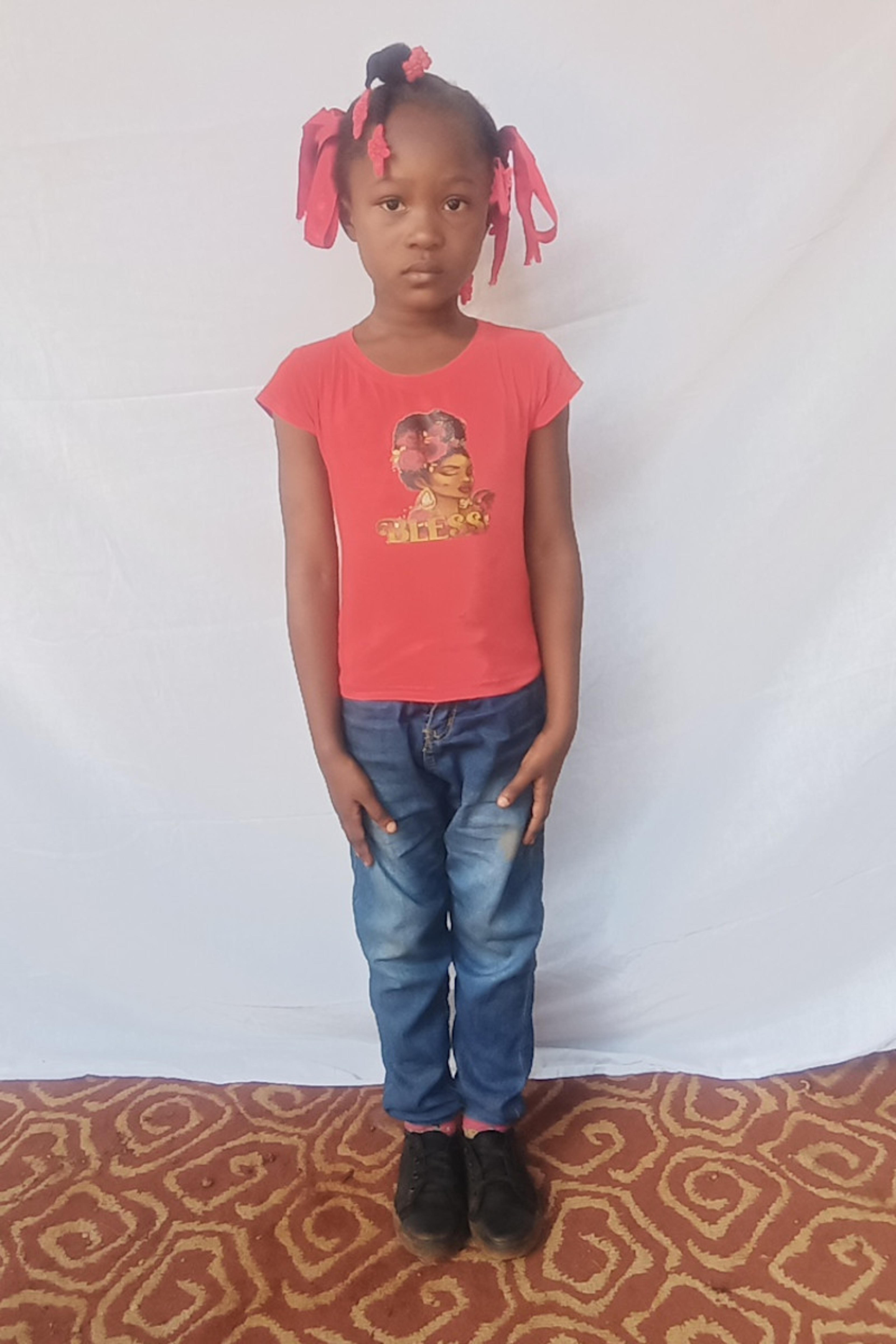 An unsponsored girl named Delancia from Haiti who is vulnerable to exploitation and has waited 276 days for a sponsor.