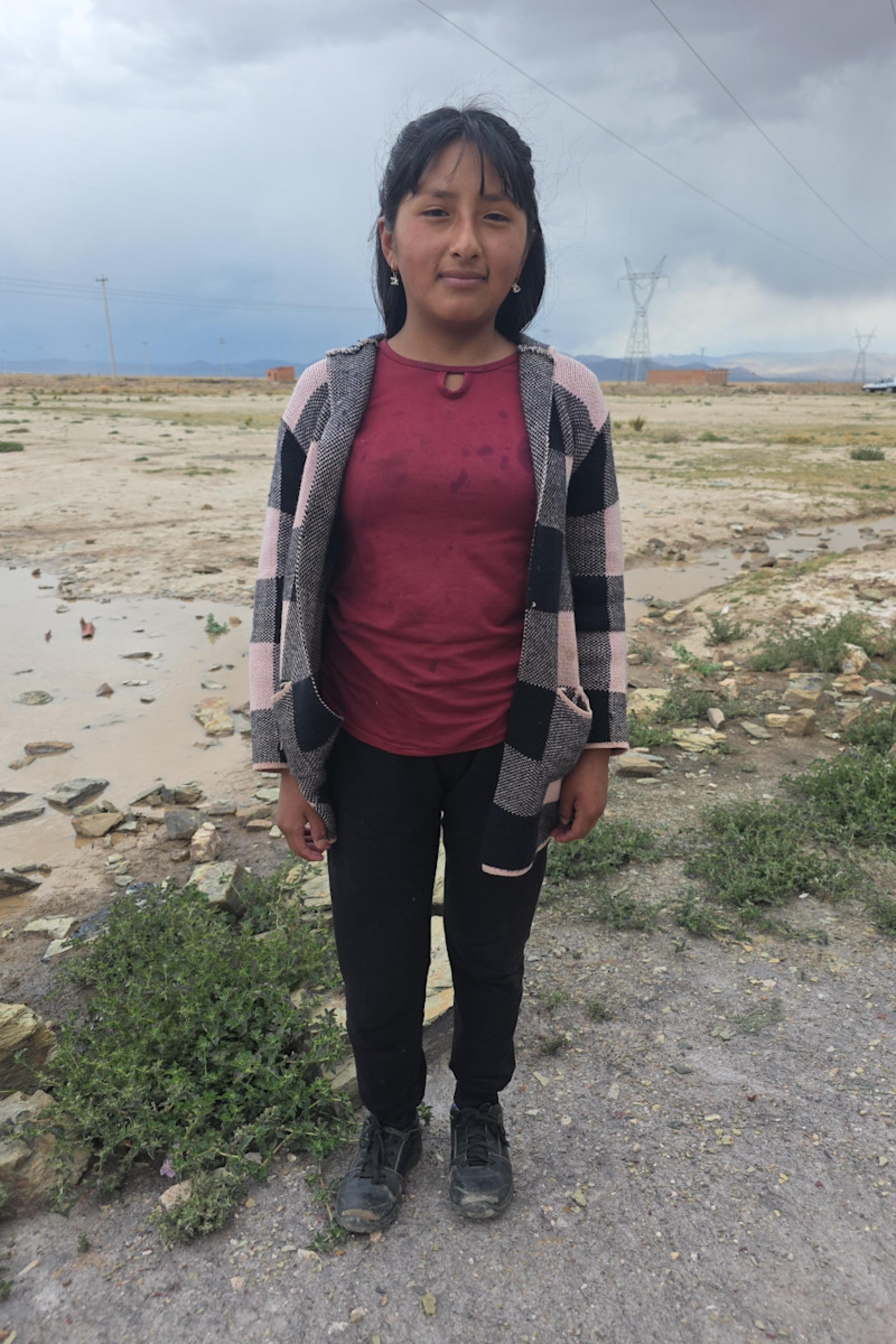 An unsponsored girl named Leydi from Bolivia who has waited 509 days for a sponsor.