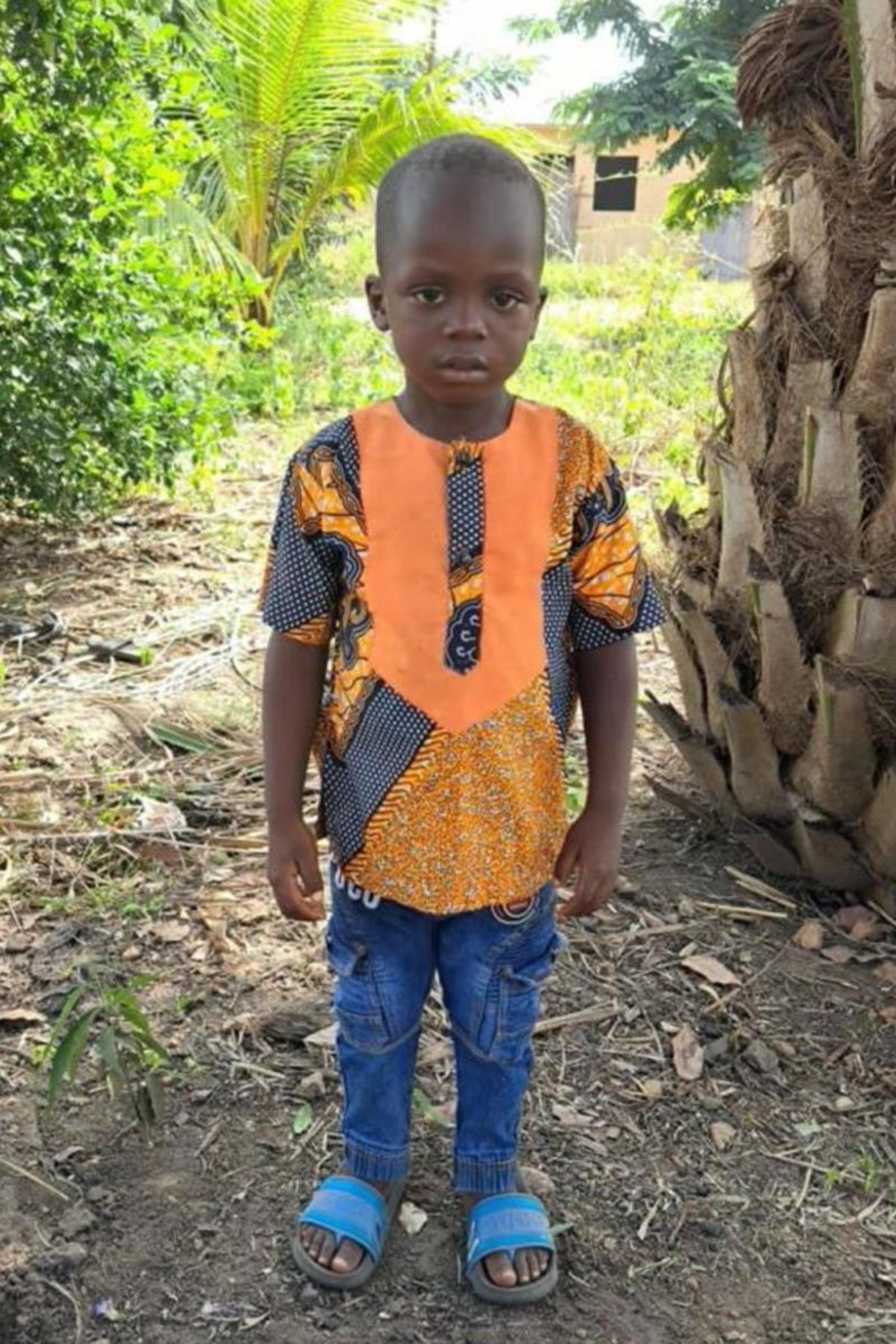 An unsponsored boy named Daniel from Togo who lives in an AIDS-affected area, is vulnerable to exploitation and has waited 263 days for a sponsor.
