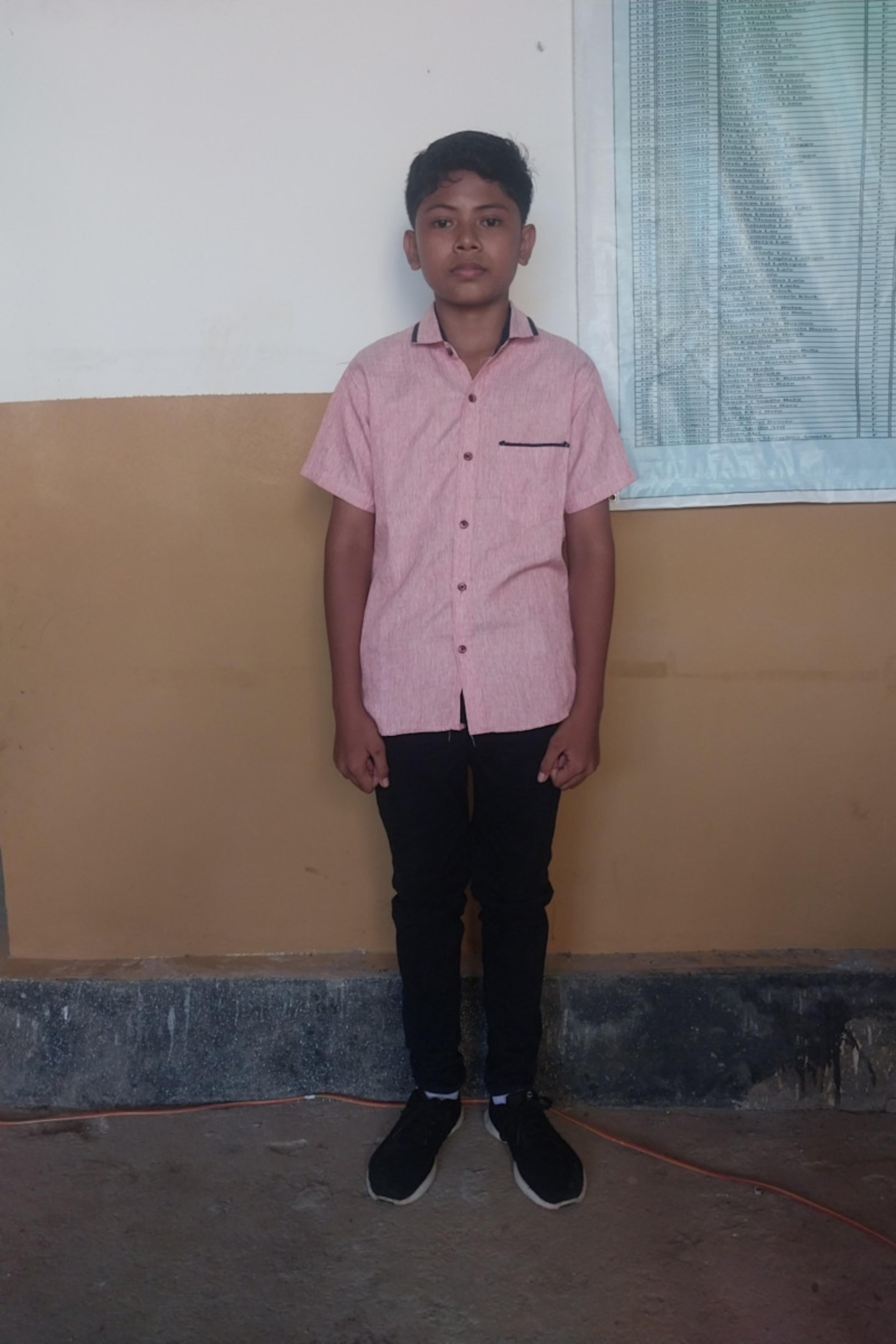 An unsponsored boy named Sneder from Indonesia who has waited 345 days for a sponsor.