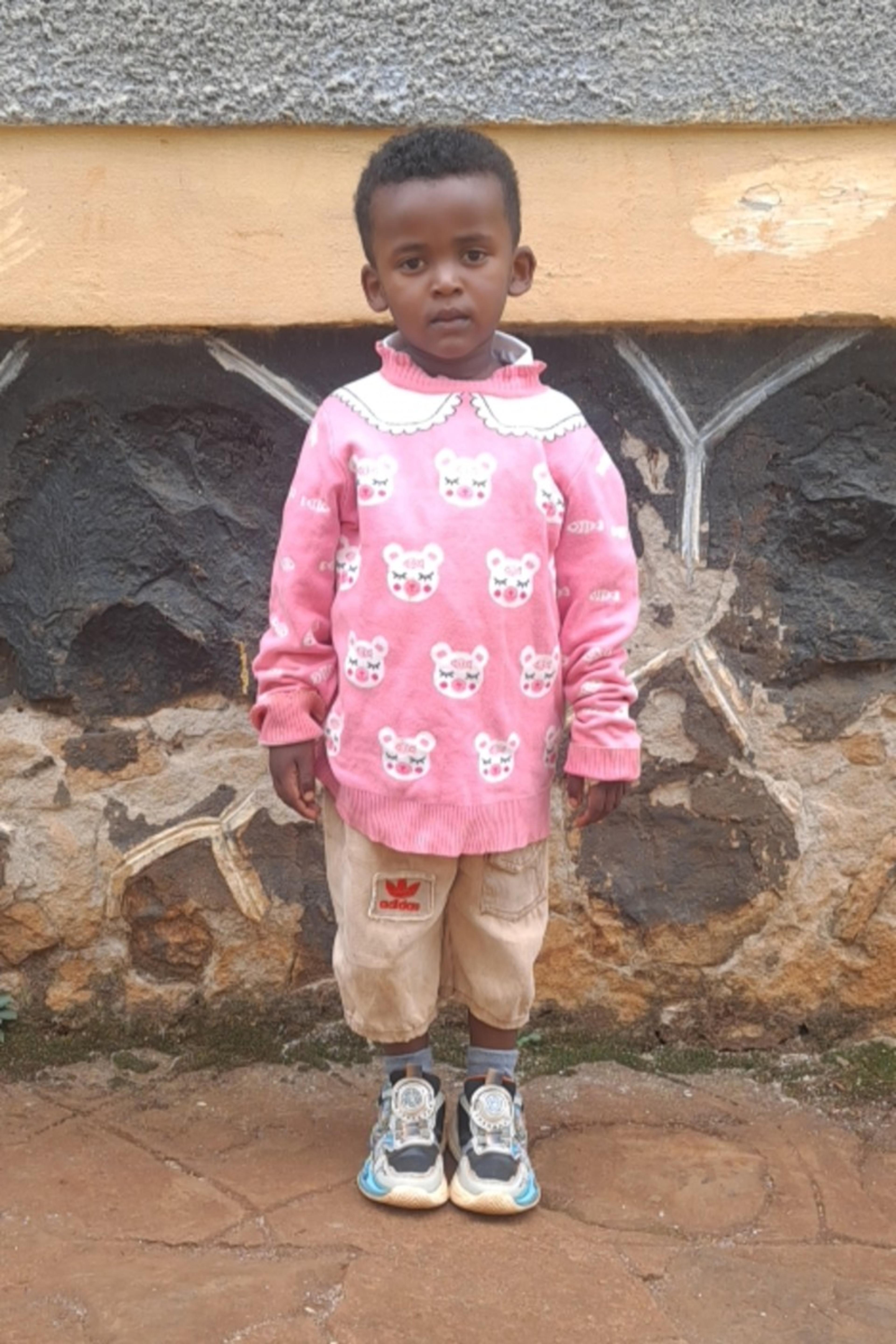 An unsponsored boy named Enjifeno from Ethiopia who lives in an AIDS-affected area, is vulnerable to exploitation and has waited 256 days for a sponsor.