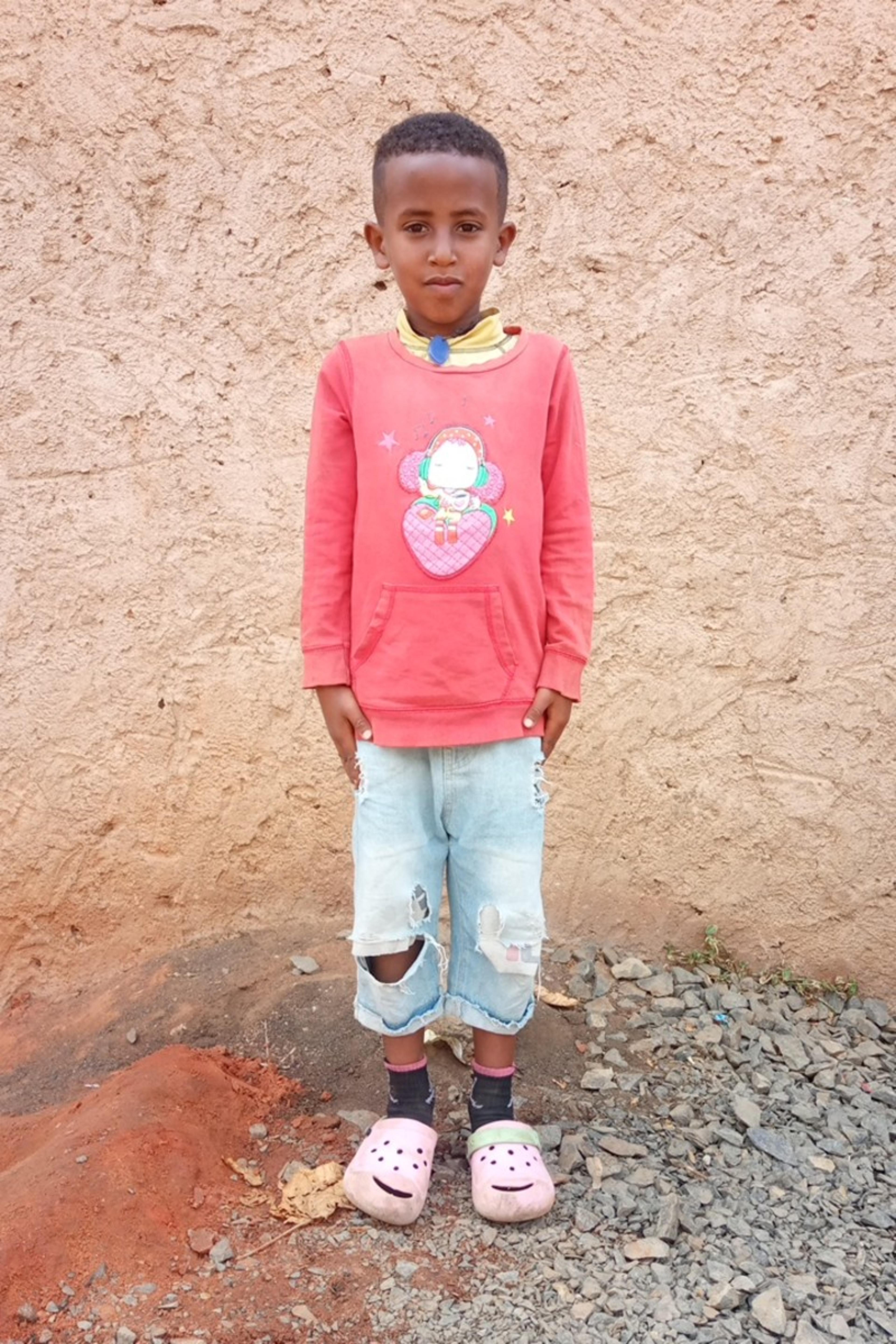 An unsponsored boy named Kena from Ethiopia who lives in an AIDS-affected area, is vulnerable to exploitation and has waited 244 days for a sponsor.