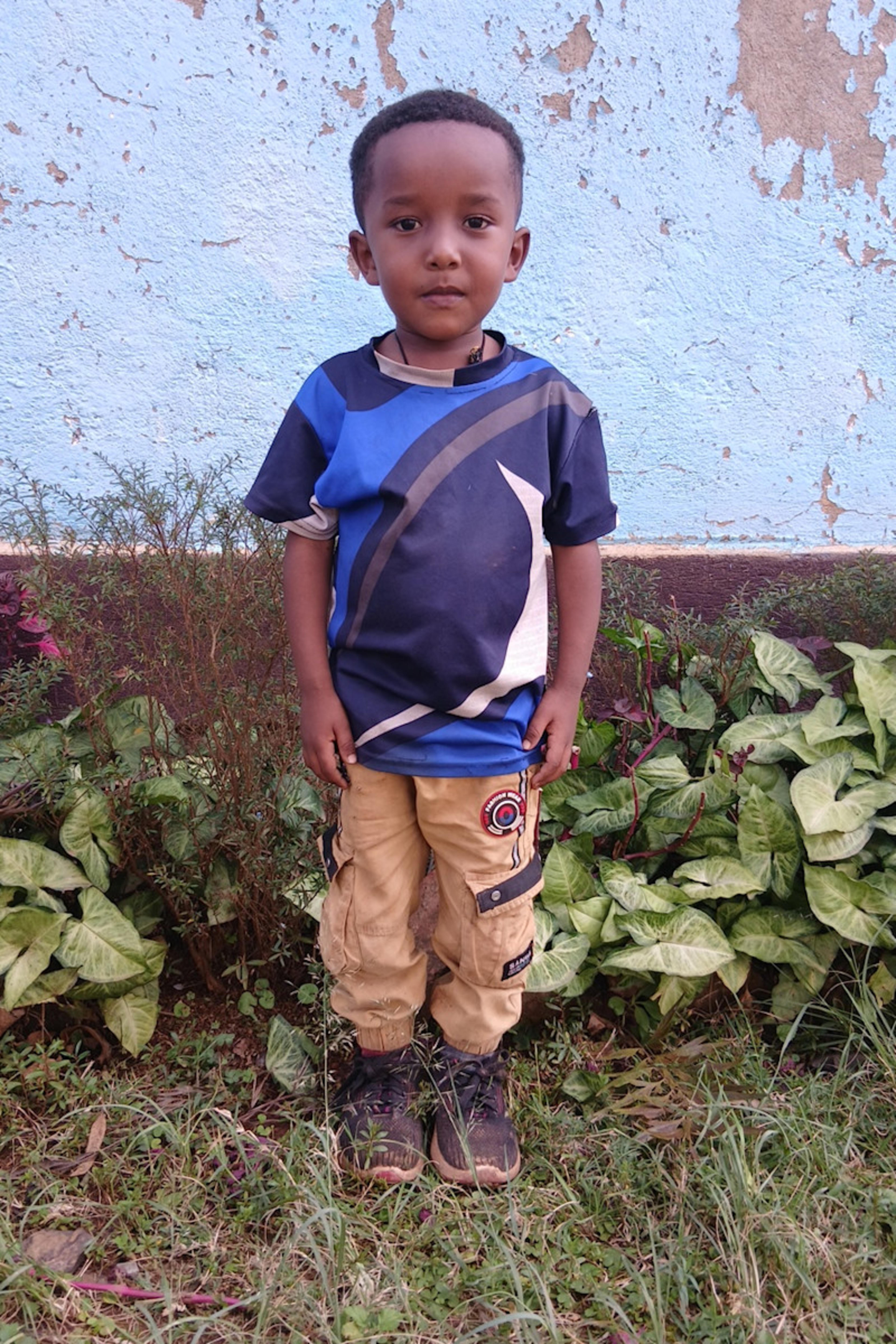 An unsponsored boy named Nafkot from Ethiopia who lives in an AIDS-affected area, is vulnerable to exploitation and has waited 267 days for a sponsor.