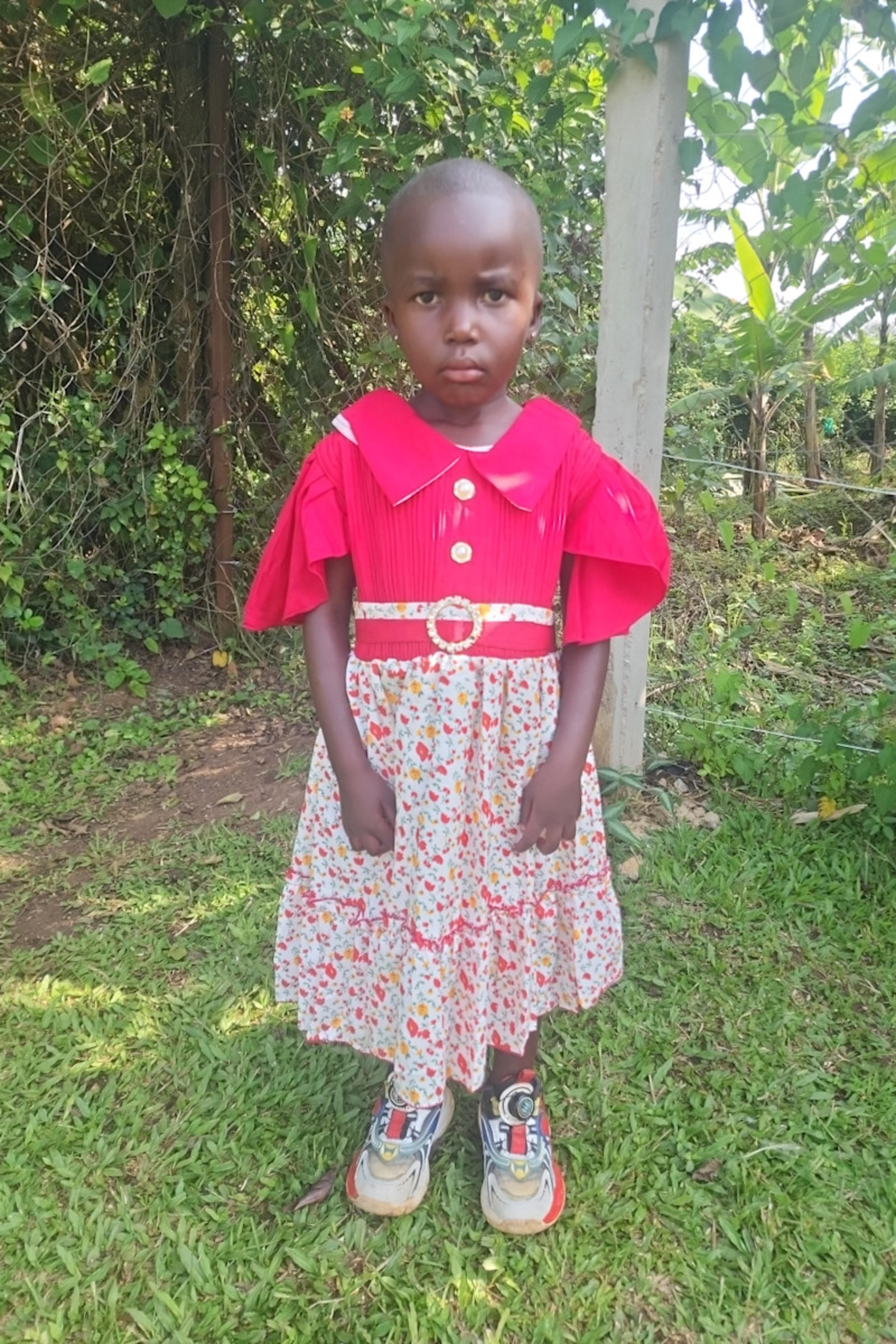 An unsponsored girl named Promise from Uganda who lives in an AIDS-affected area, is vulnerable to exploitation and has waited 368 days for a sponsor.