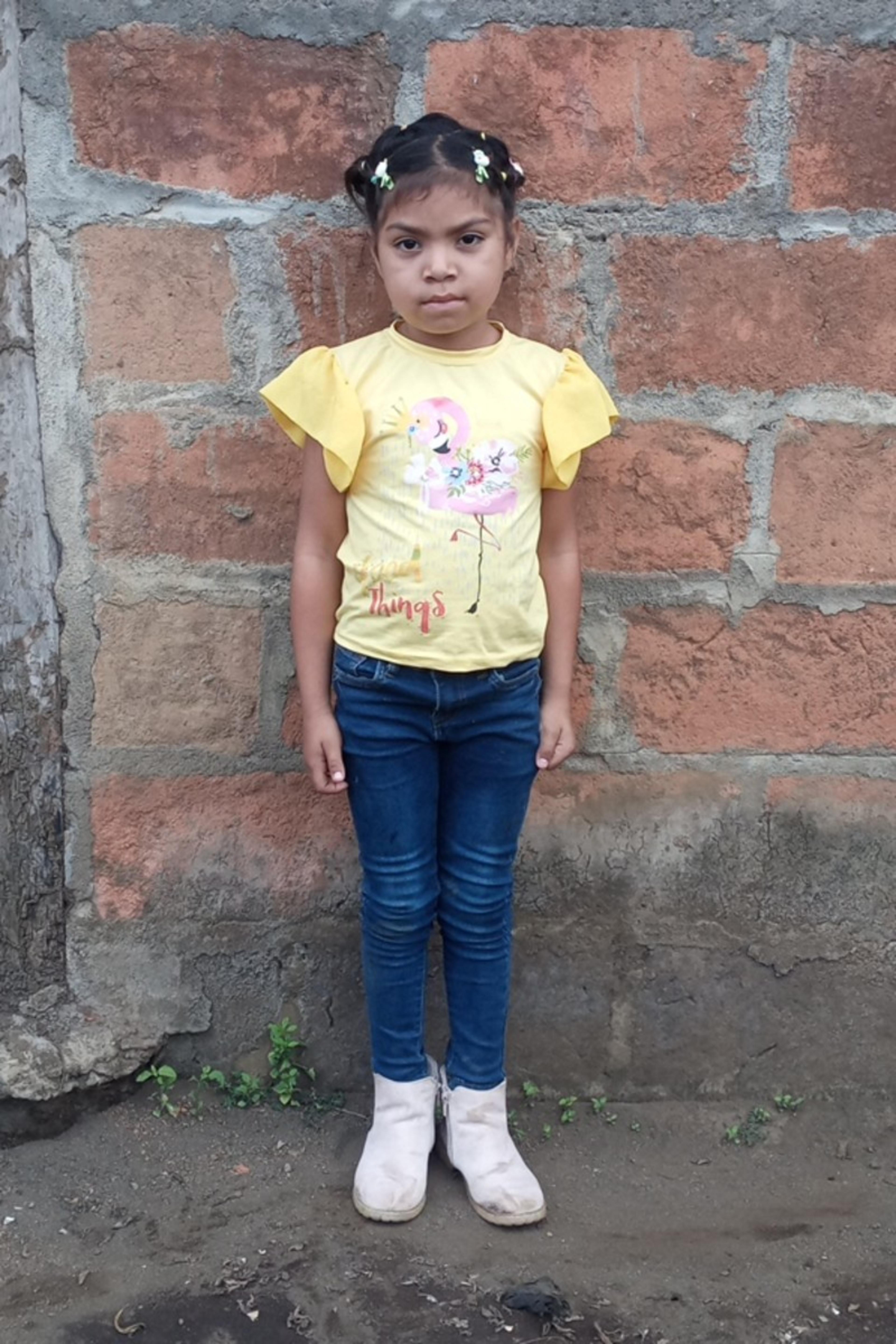 An unsponsored girl named Valentina from Nicaragua who has waited 696 days for a sponsor.