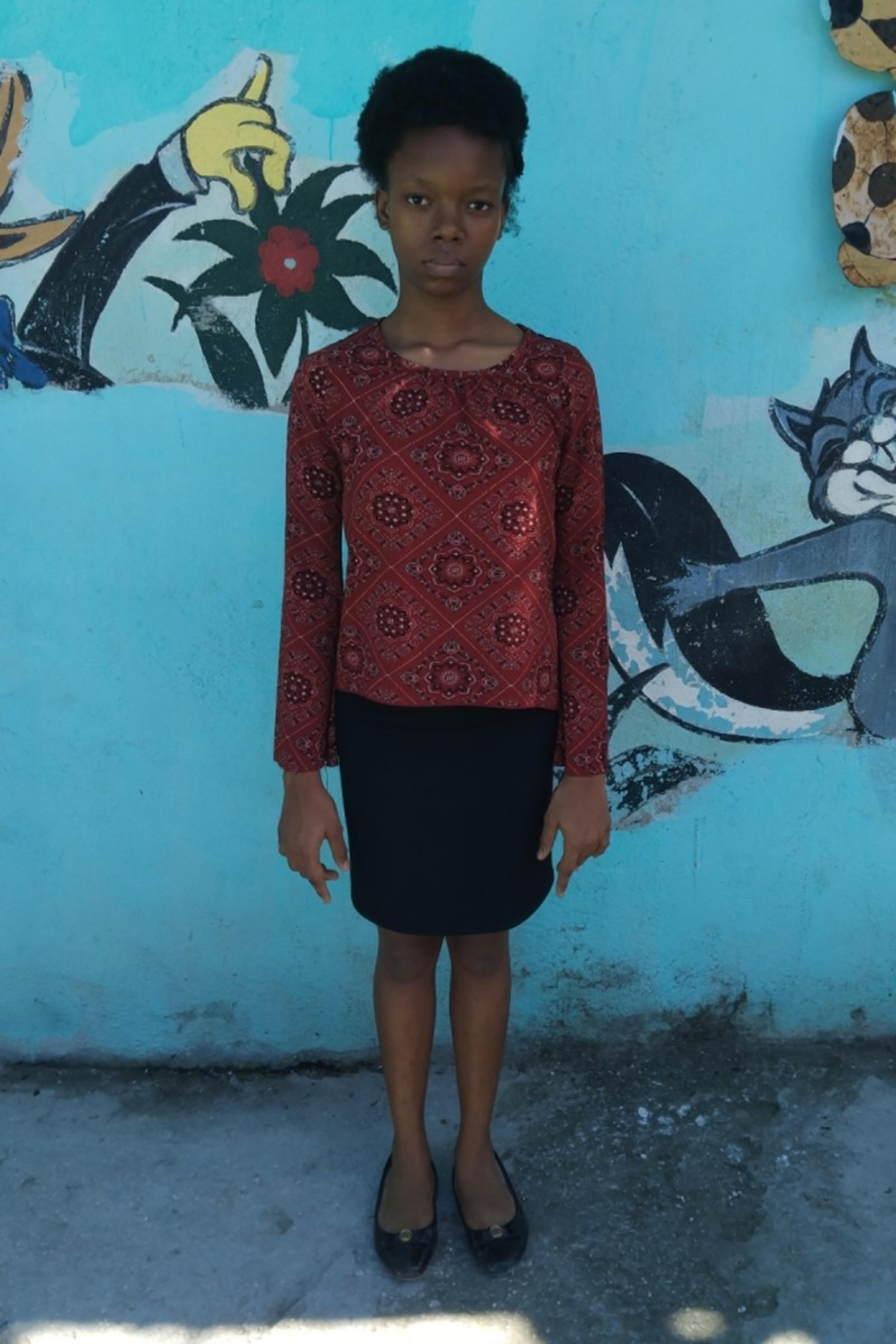 An unsponsored girl named Salome from Haiti who is vulnerable to exploitation and has waited 436 days for a sponsor.