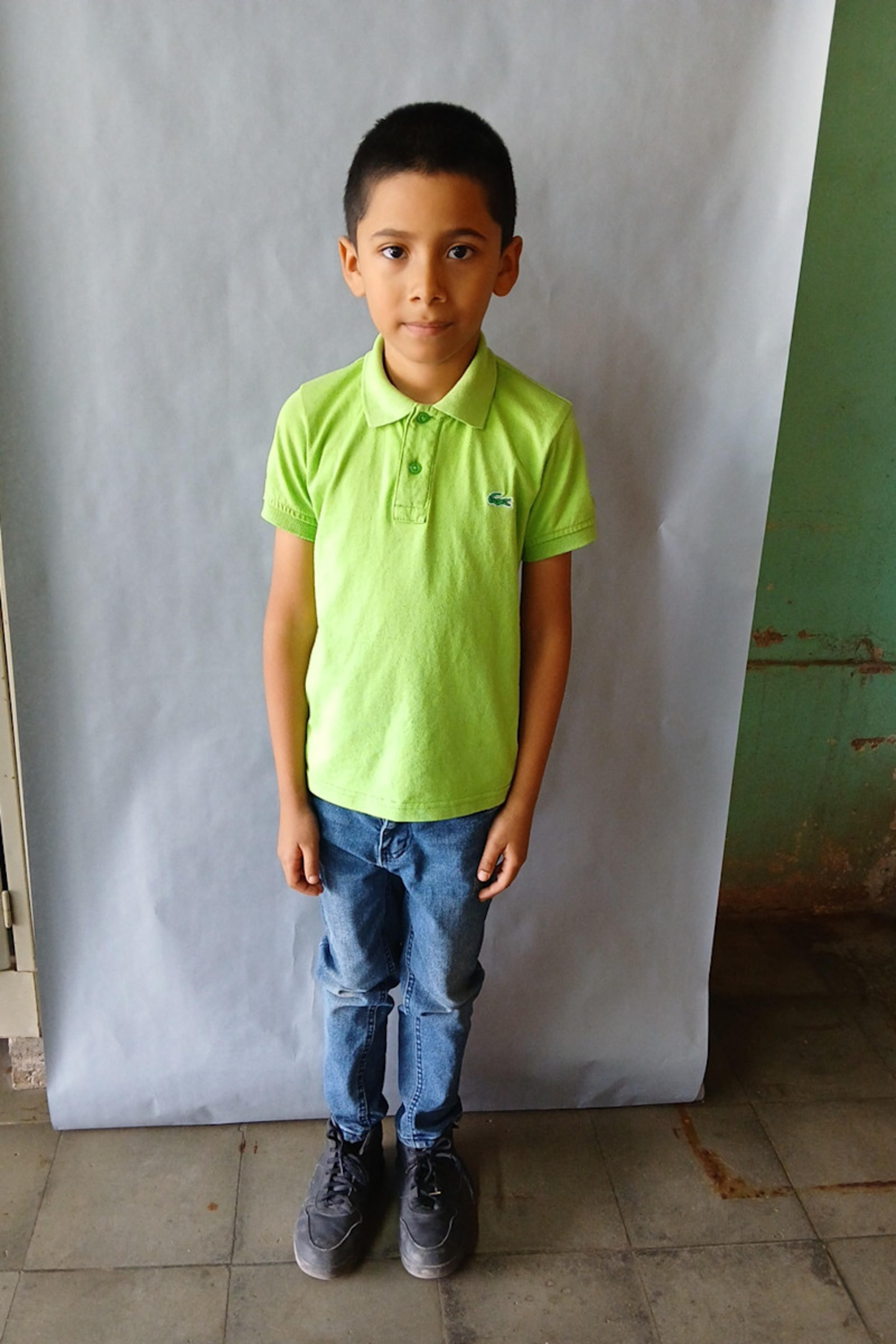 An unsponsored boy named Brayan from Honduras who has waited 400 days for a sponsor.