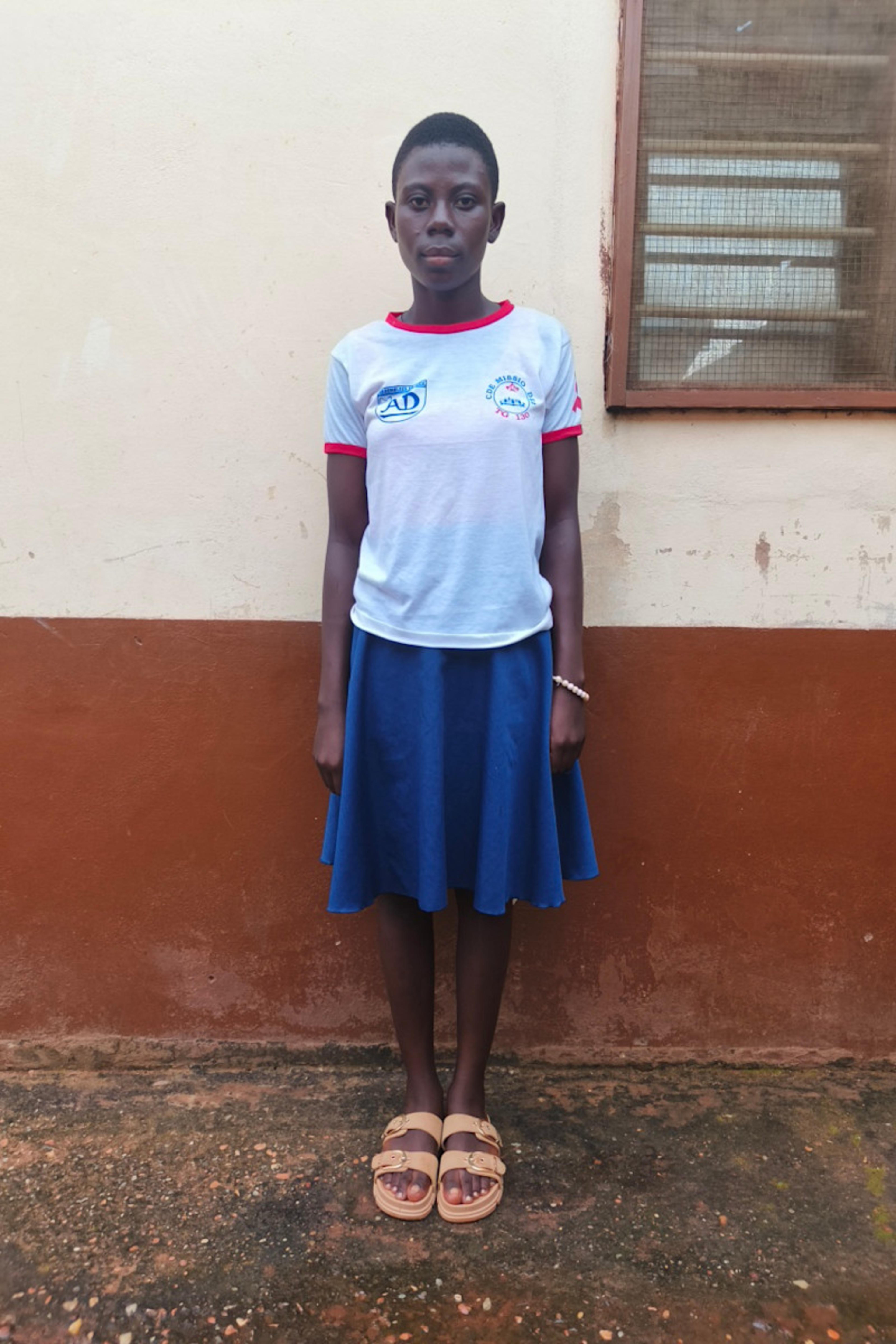 An unsponsored girl named Mariette from Togo who lives in an AIDS-affected area, is vulnerable to exploitation and has waited 560 days for a sponsor.