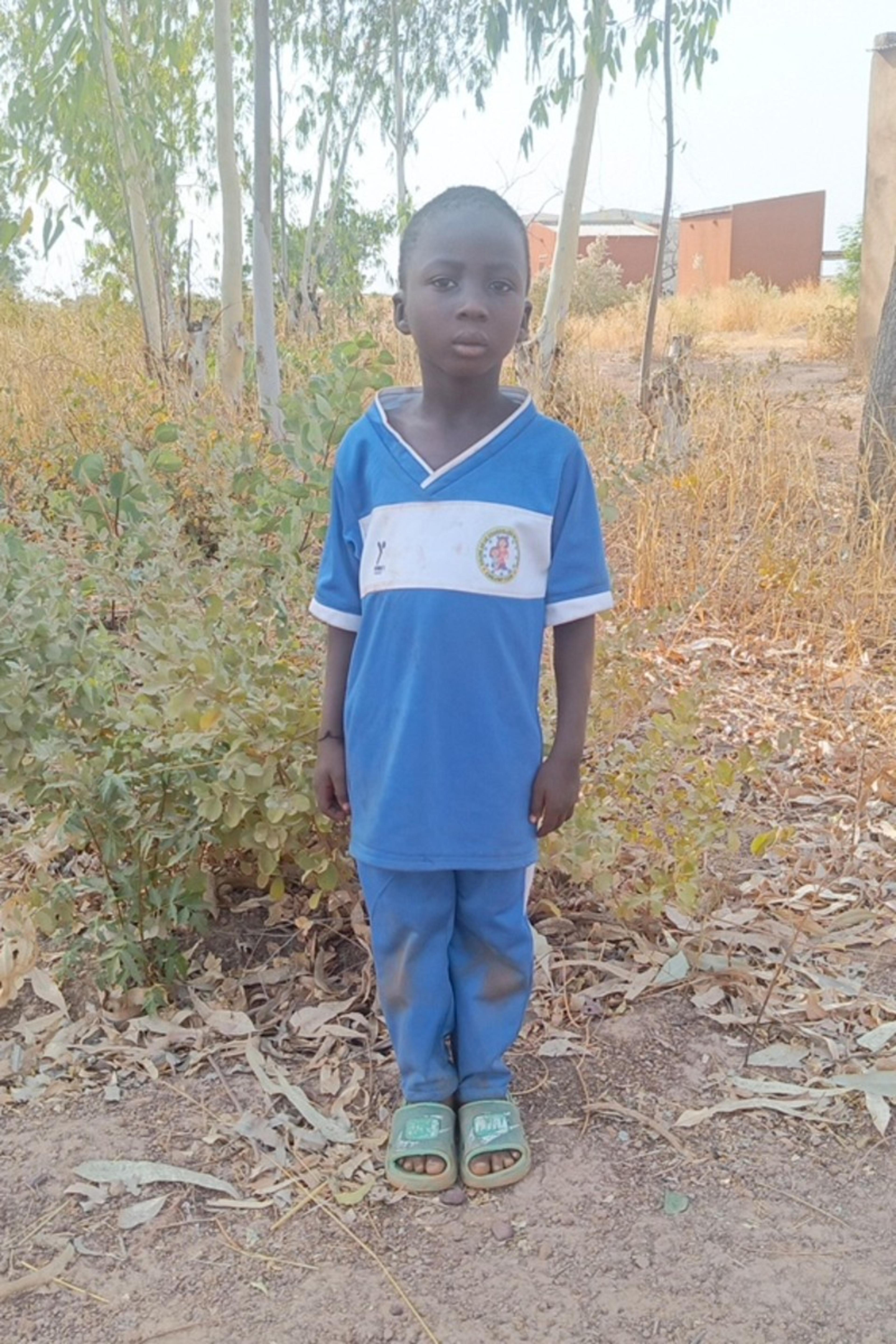 An unsponsored boy named Geofra from Burkina Faso who lives in an AIDS-affected area, is vulnerable to exploitation and has waited 250 days for a sponsor.