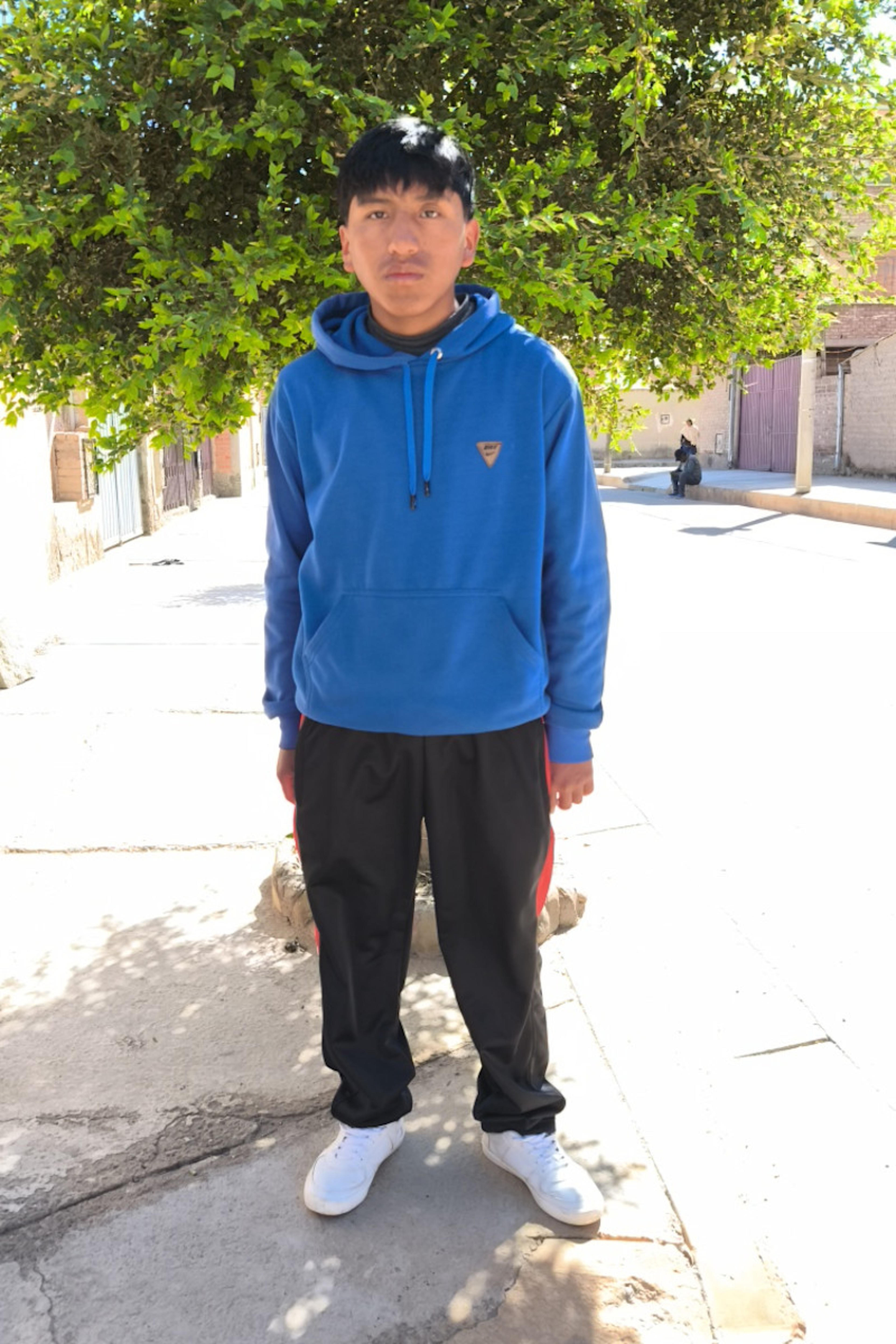 An unsponsored boy named Jhonathan from Bolivia who has waited 446 days for a sponsor.