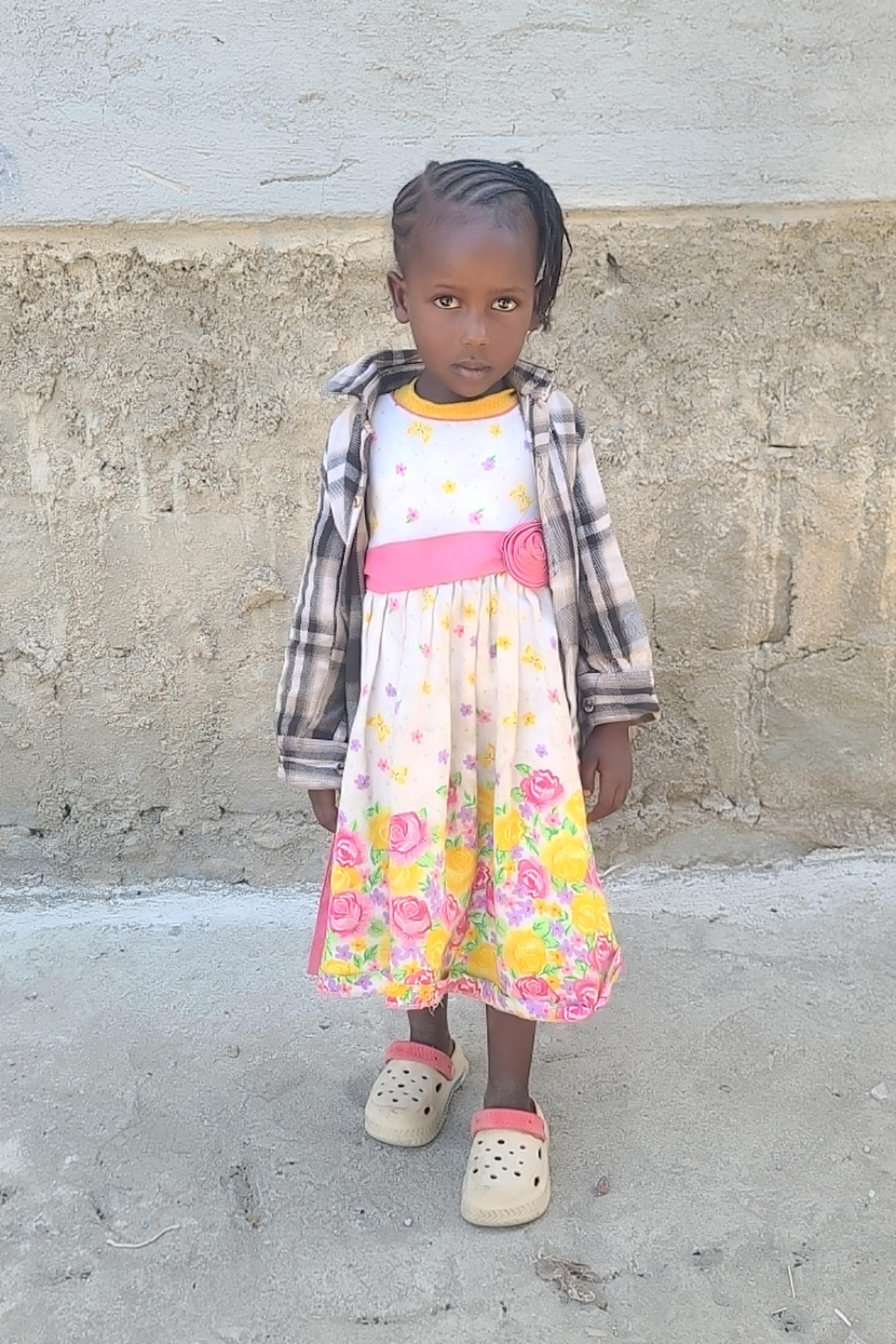 An unsponsored girl named Dibora from Ethiopia who lives in an AIDS-affected area, is vulnerable to exploitation and has waited 223 days for a sponsor.