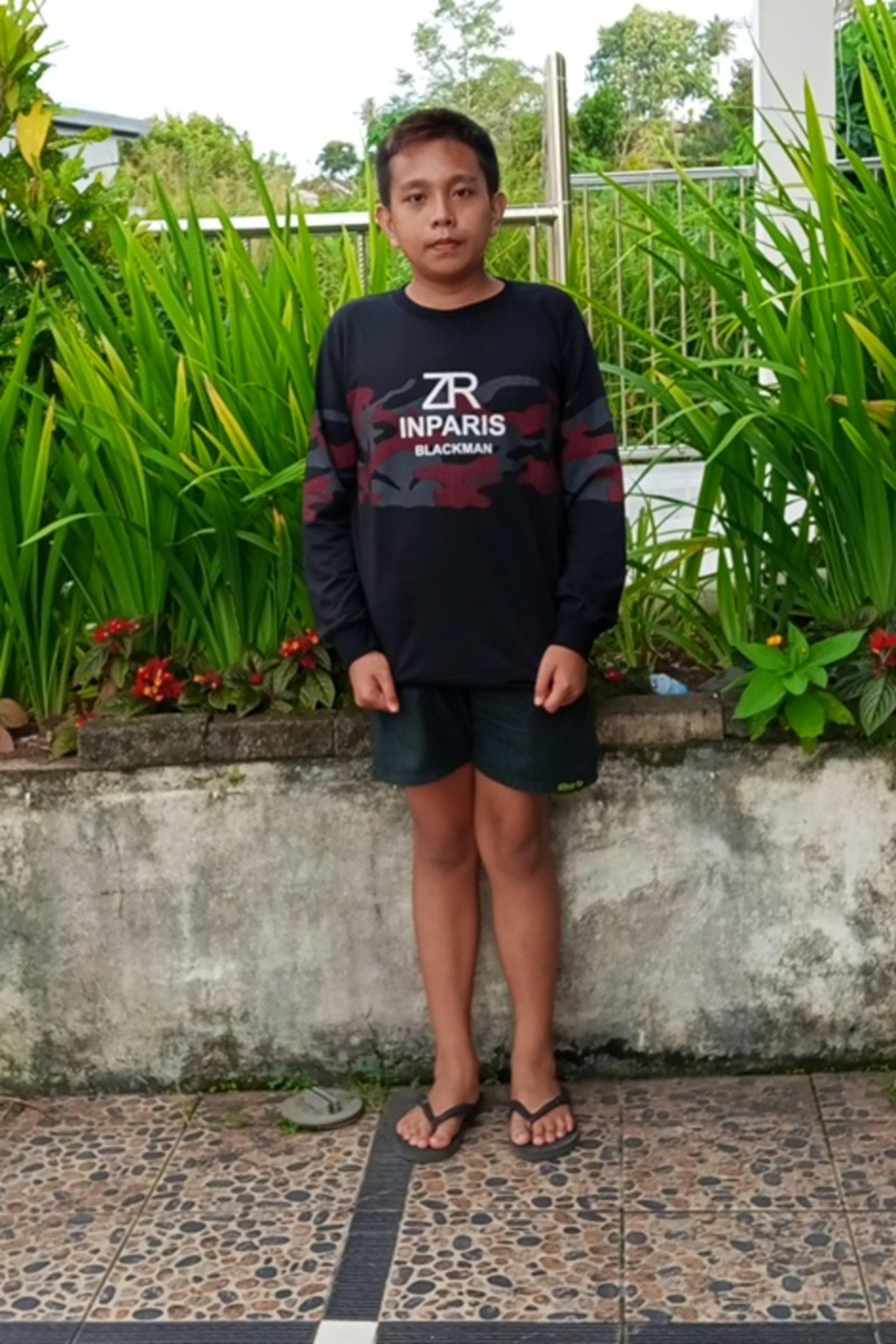 An unsponsored boy named Kaka from Indonesia who has waited 576 days for a sponsor.