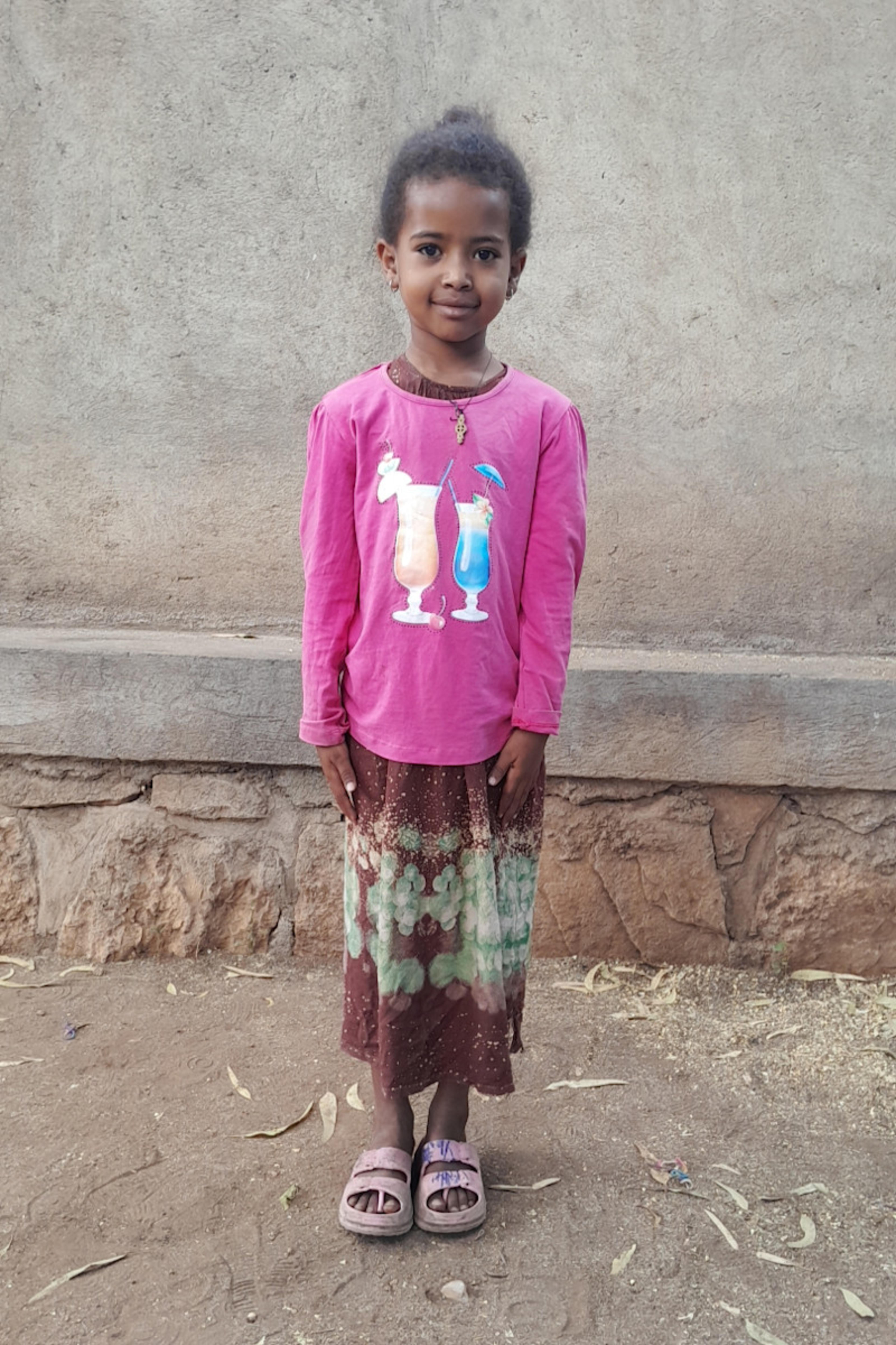 An unsponsored girl named Ablakat from Ethiopia who lives in an AIDS-affected area, is vulnerable to exploitation and has waited 208 days for a sponsor.