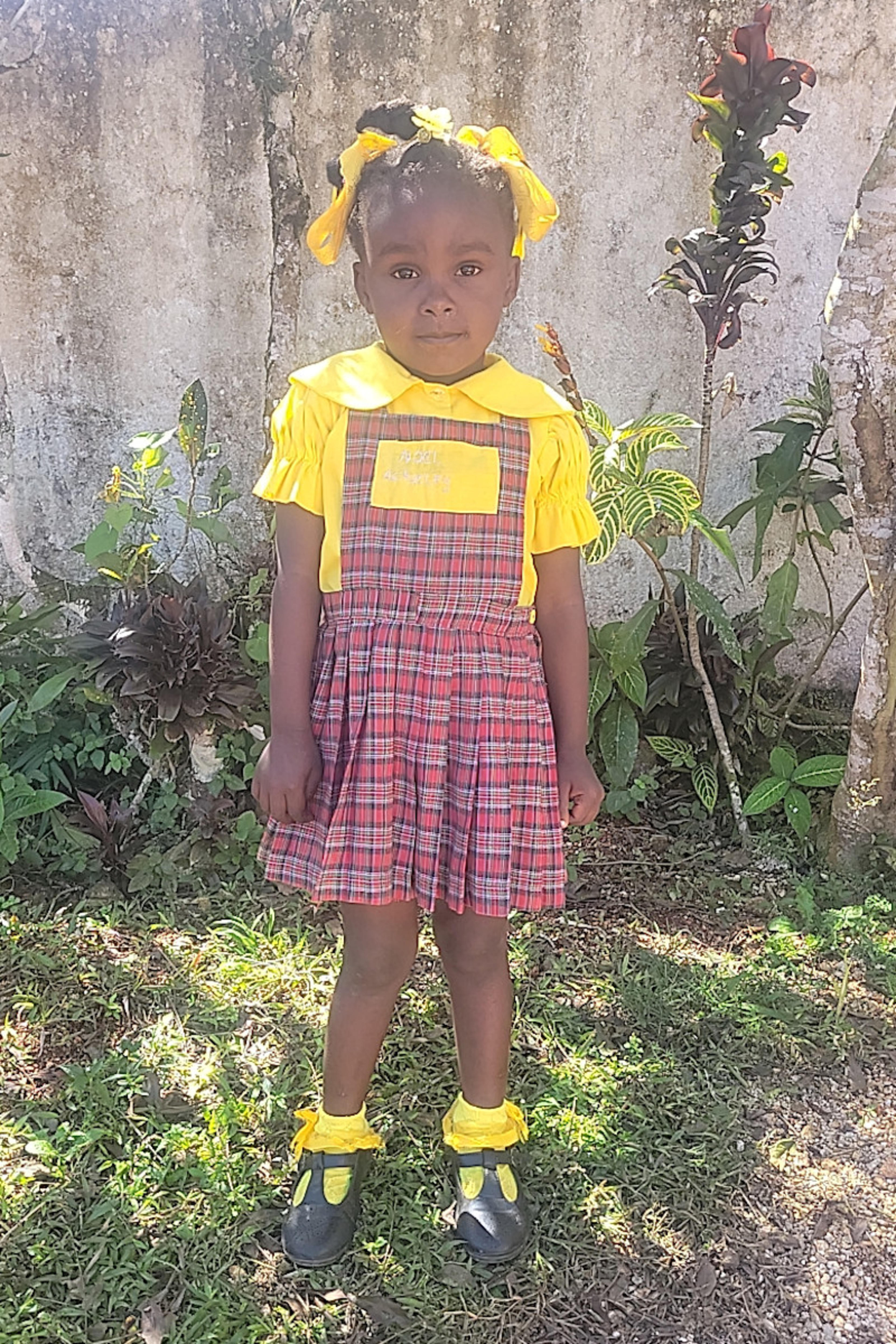 An unsponsored girl named Chelsye from Haiti who is vulnerable to exploitation and has waited 396 days for a sponsor.